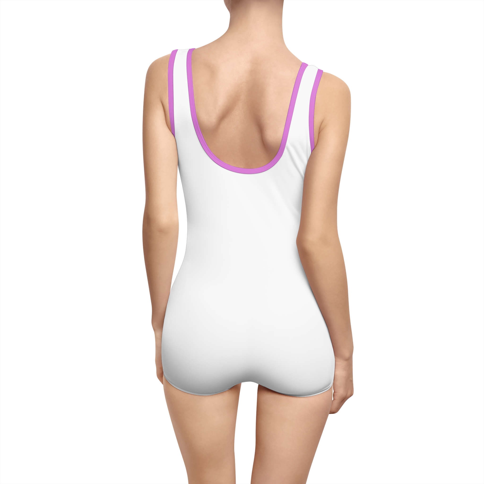 Retro Style Women's Swimsuit - 'Good Vibes' Design for Beach Days - Image 26