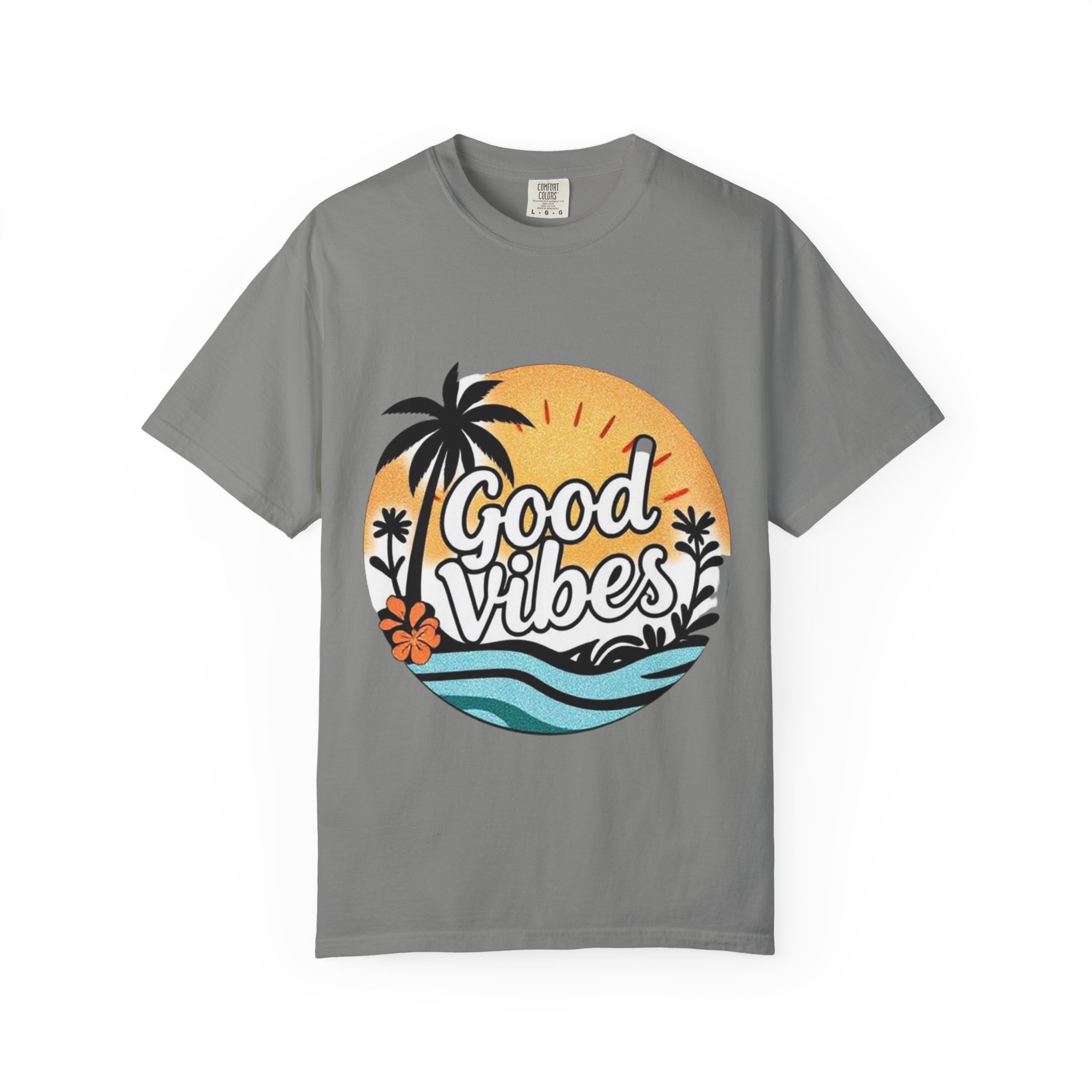 Good Vibes Unisex Garment-Dyed T-Shirt - Relaxed Summer Tee for Chill Days - Image 33