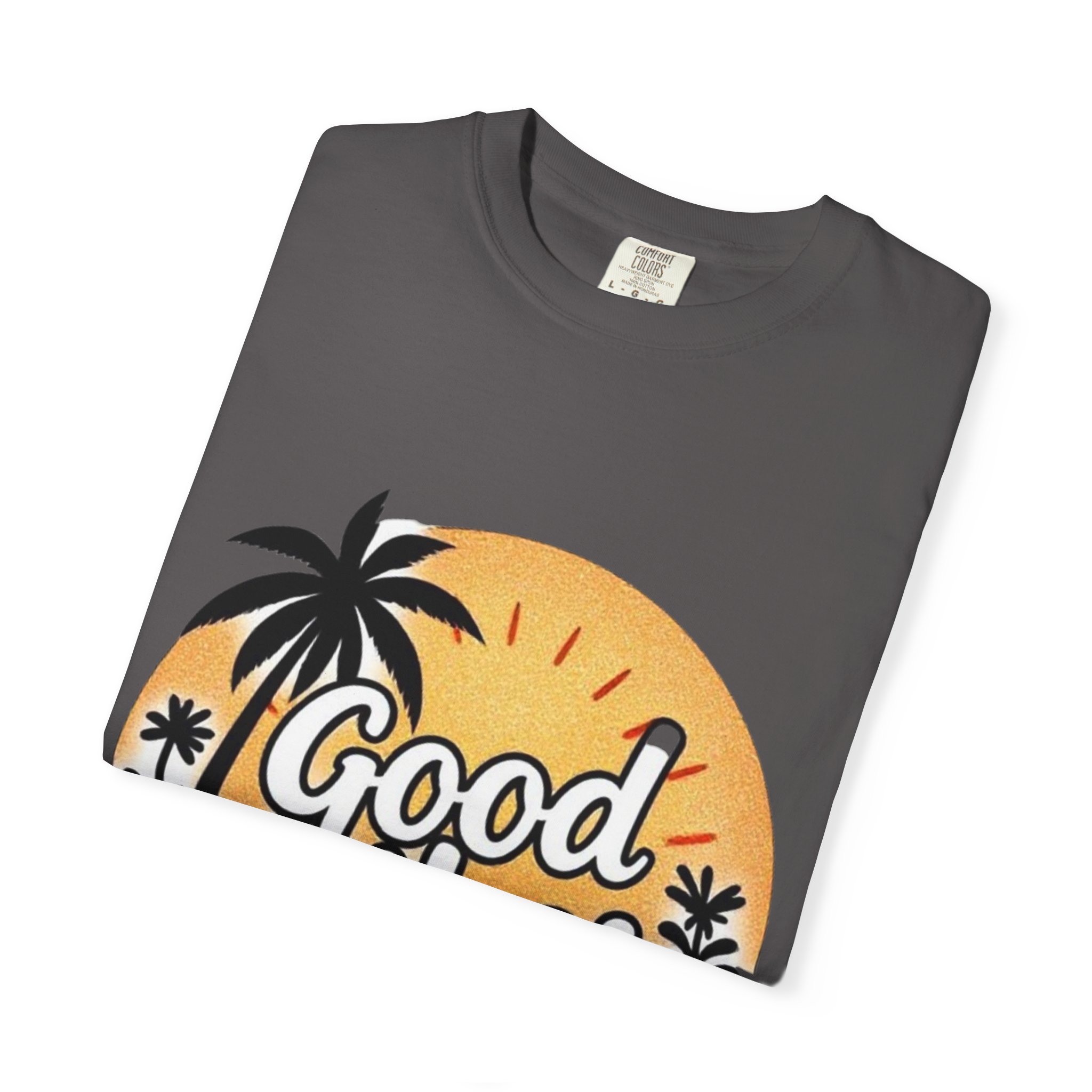 Good Vibes Unisex Garment-Dyed T-Shirt - Relaxed Summer Tee for Chill Days - Image 43