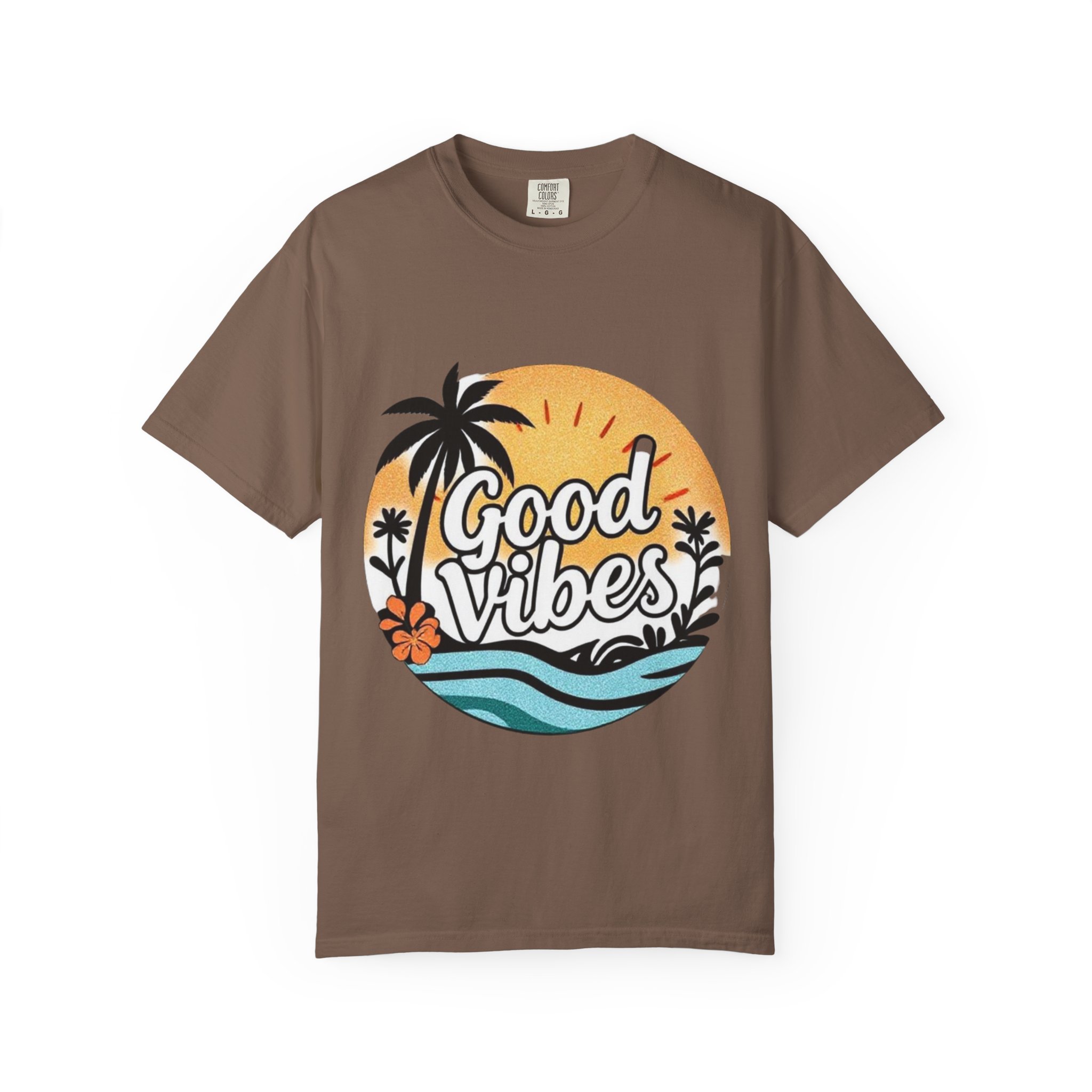 Good Vibes Unisex Garment-Dyed T-Shirt - Relaxed Summer Tee for Chill Days - Image 17