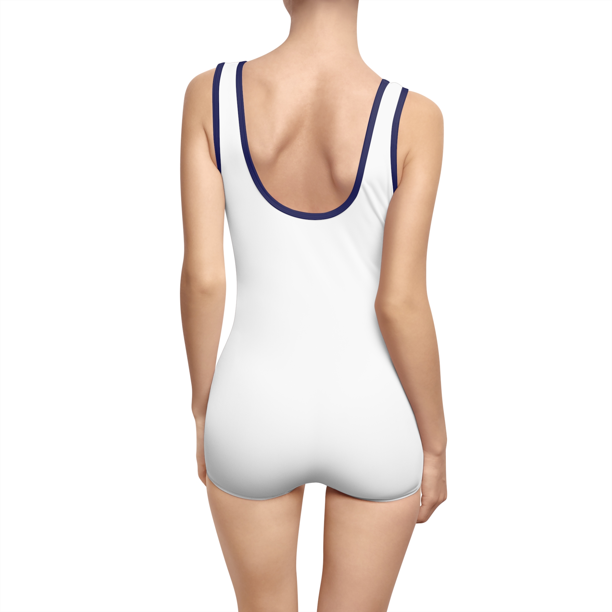 Retro Style Women's Swimsuit - 'Good Vibes' Design for Beach Days - Image 22