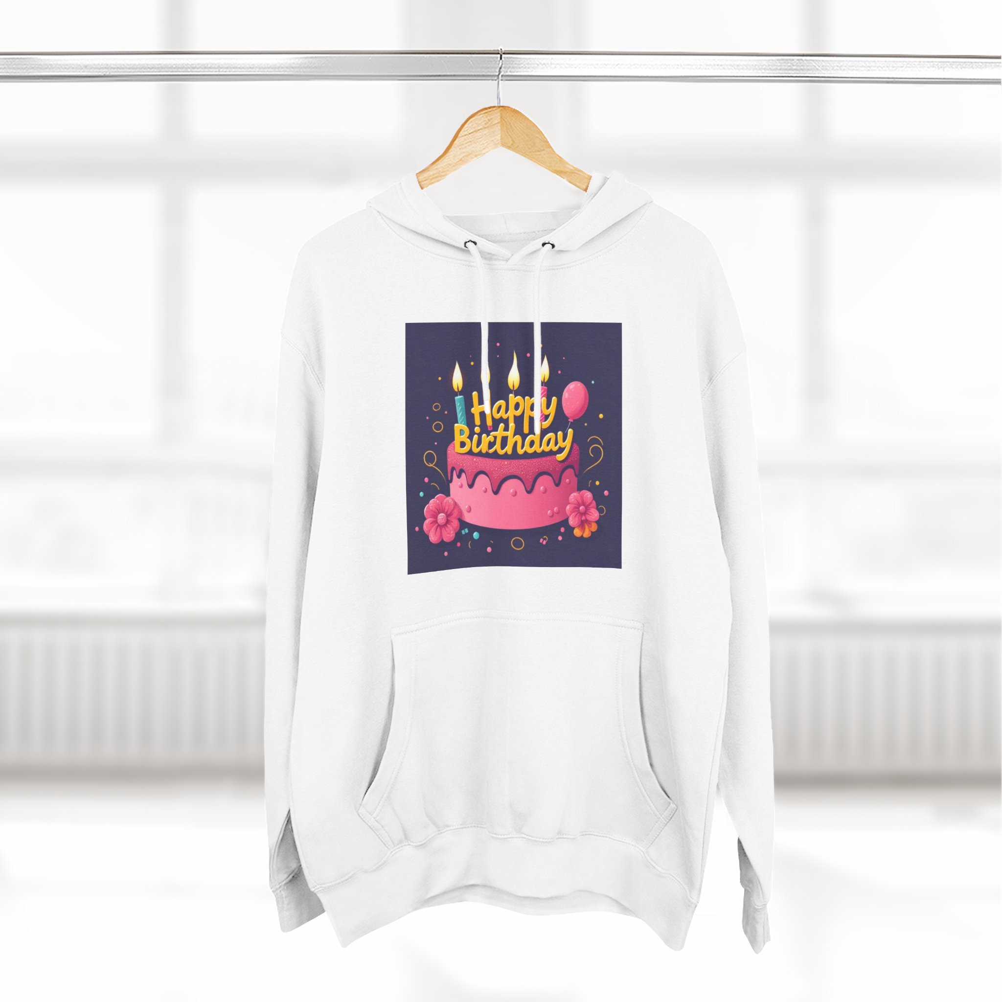 Happy Birthday Fleece Hoodie - Cozy Celebration Sweatshirt - Image 4