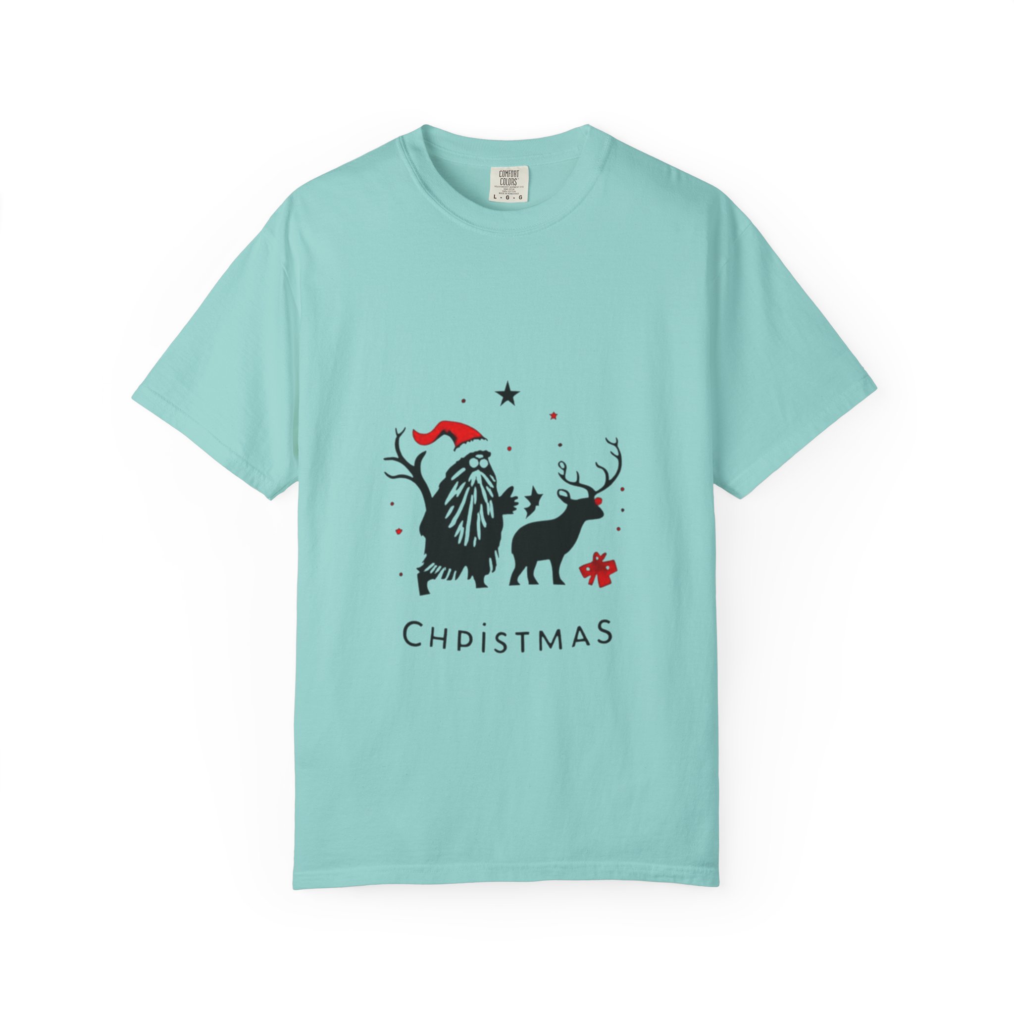 Festive Christmas T-Shirt with Santa and Reindeer - Image 13
