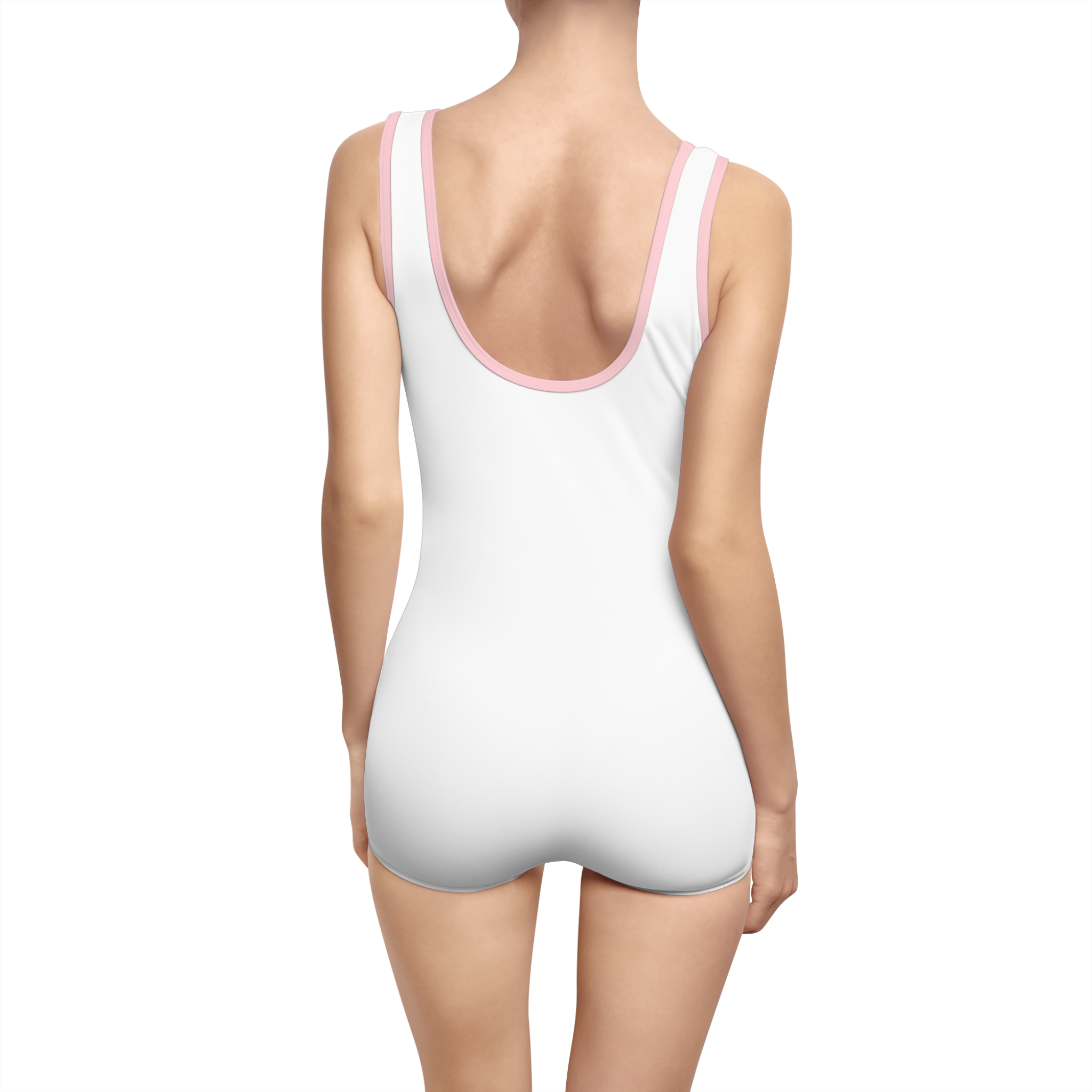 Retro Style Women's Swimsuit - 'Good Vibes' Design for Beach Days - Image 34