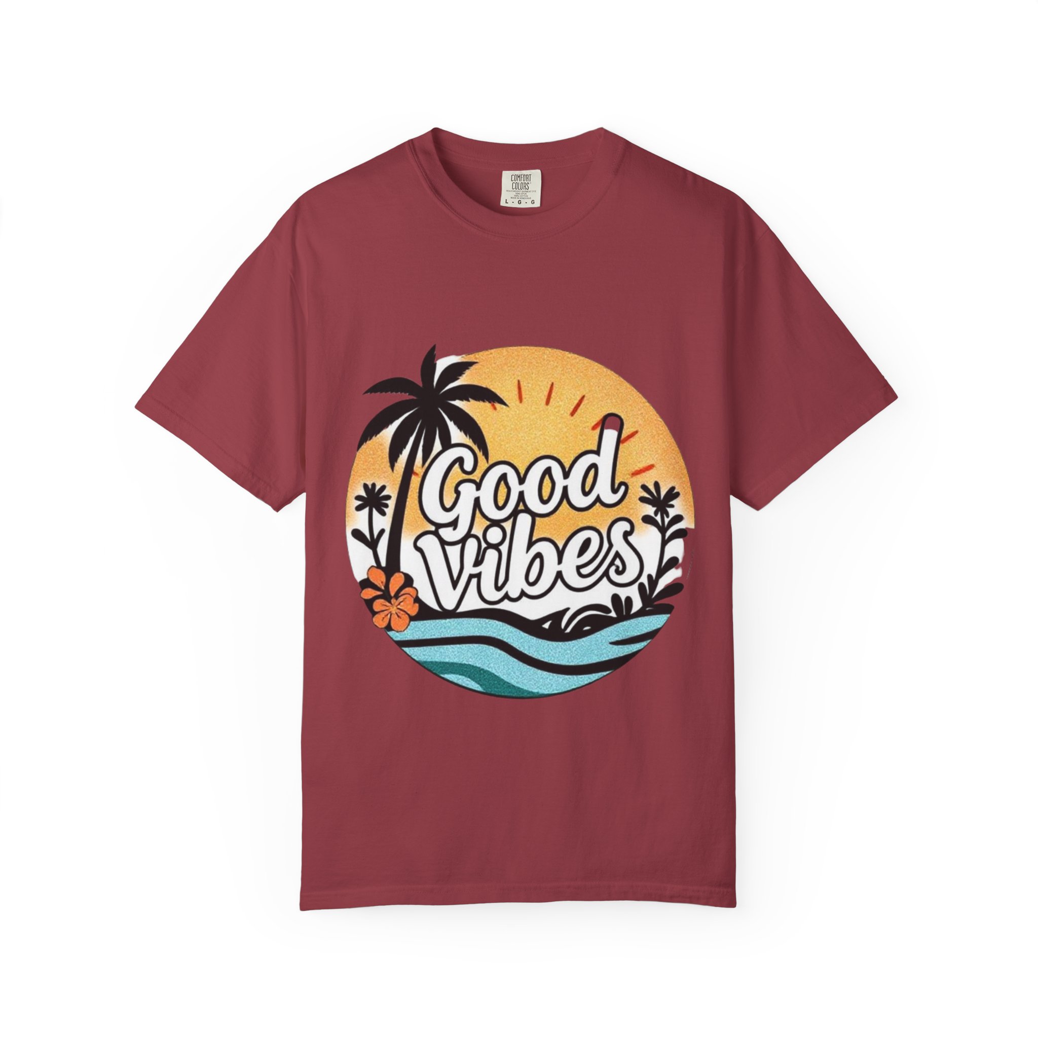 Good Vibes Unisex Garment-Dyed T-Shirt - Relaxed Summer Tee for Chill Days - Image 53