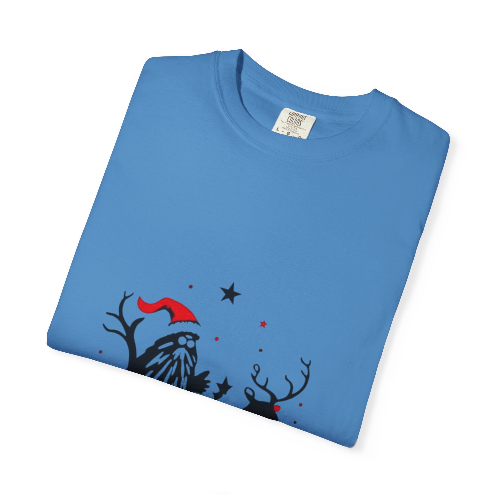 Festive Christmas T-Shirt with Santa and Reindeer - Image 39