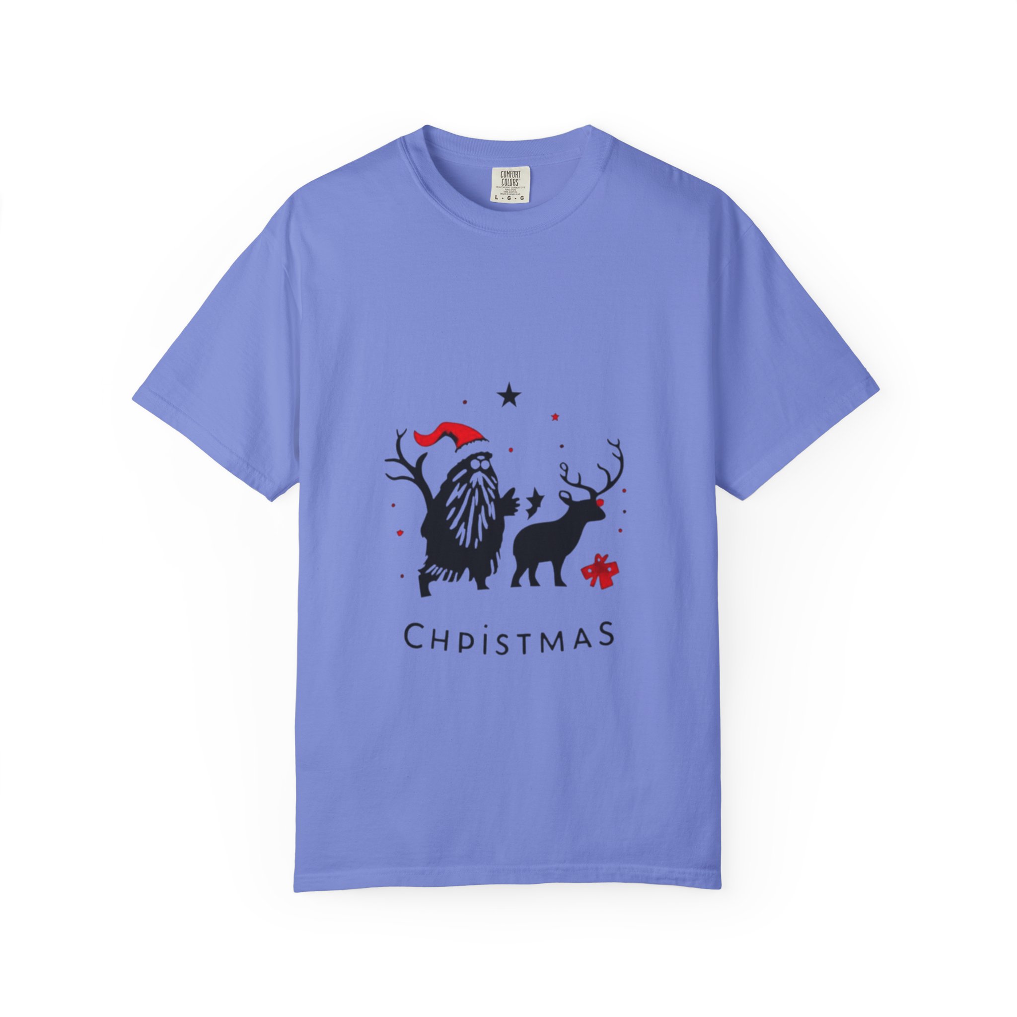 Festive Christmas T-Shirt with Santa and Reindeer - Image 29