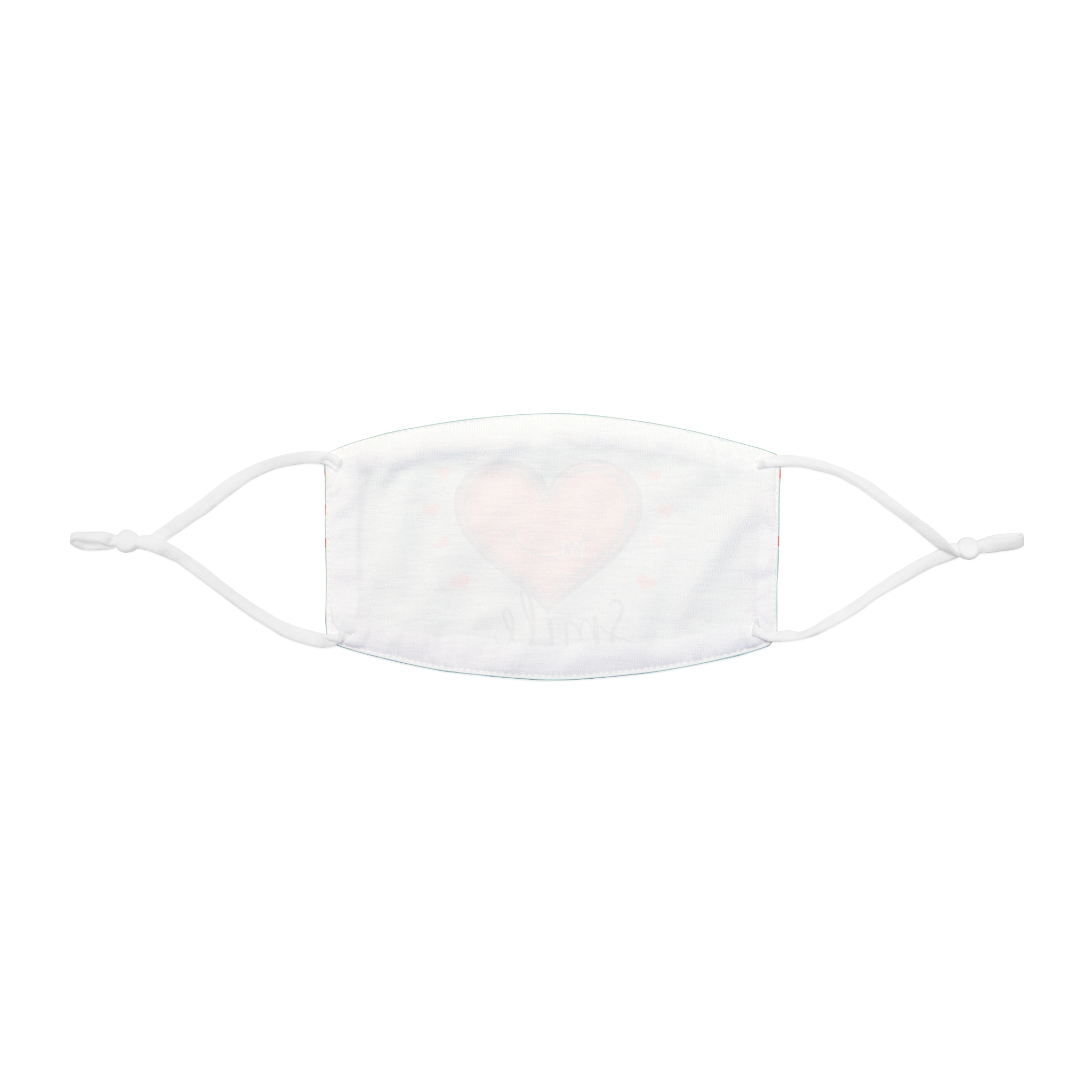 You Make Me Smile Heart Face Mask - Snug-Fit Polyester Mask for Everyday Use - Image 2