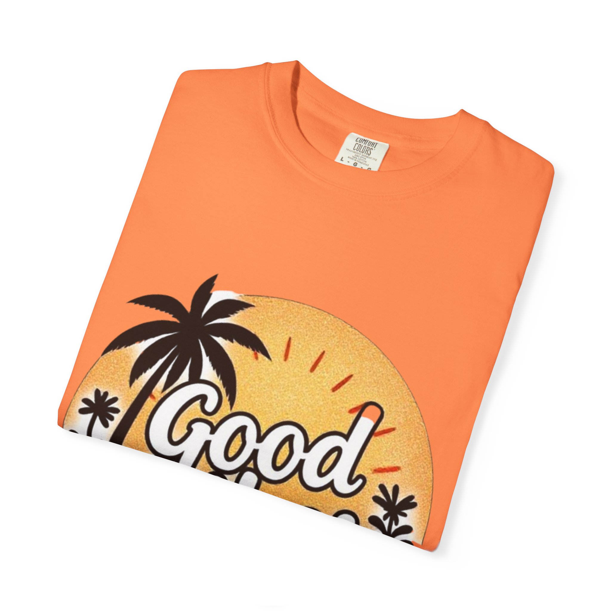 Good Vibes Unisex Garment-Dyed T-Shirt - Relaxed Summer Tee for Chill Days - Image 7