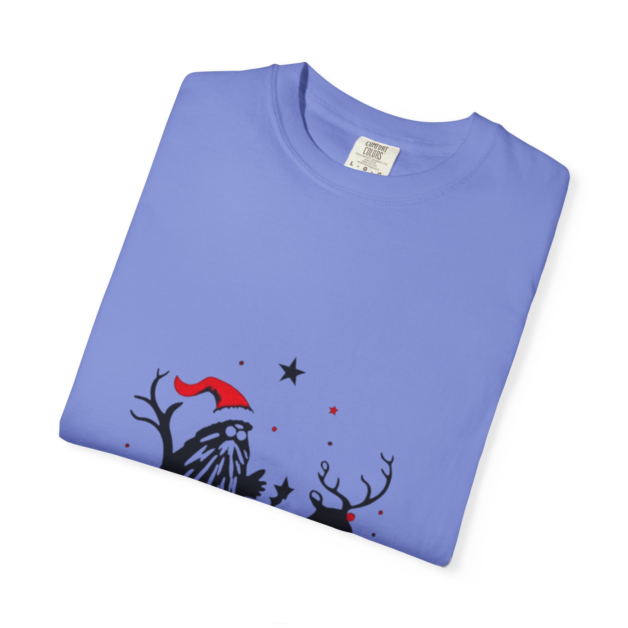 Festive Christmas T-Shirt with Santa and Reindeer - Image 31