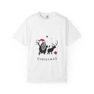 Festive Christmas T-Shirt with Santa and Reindeer