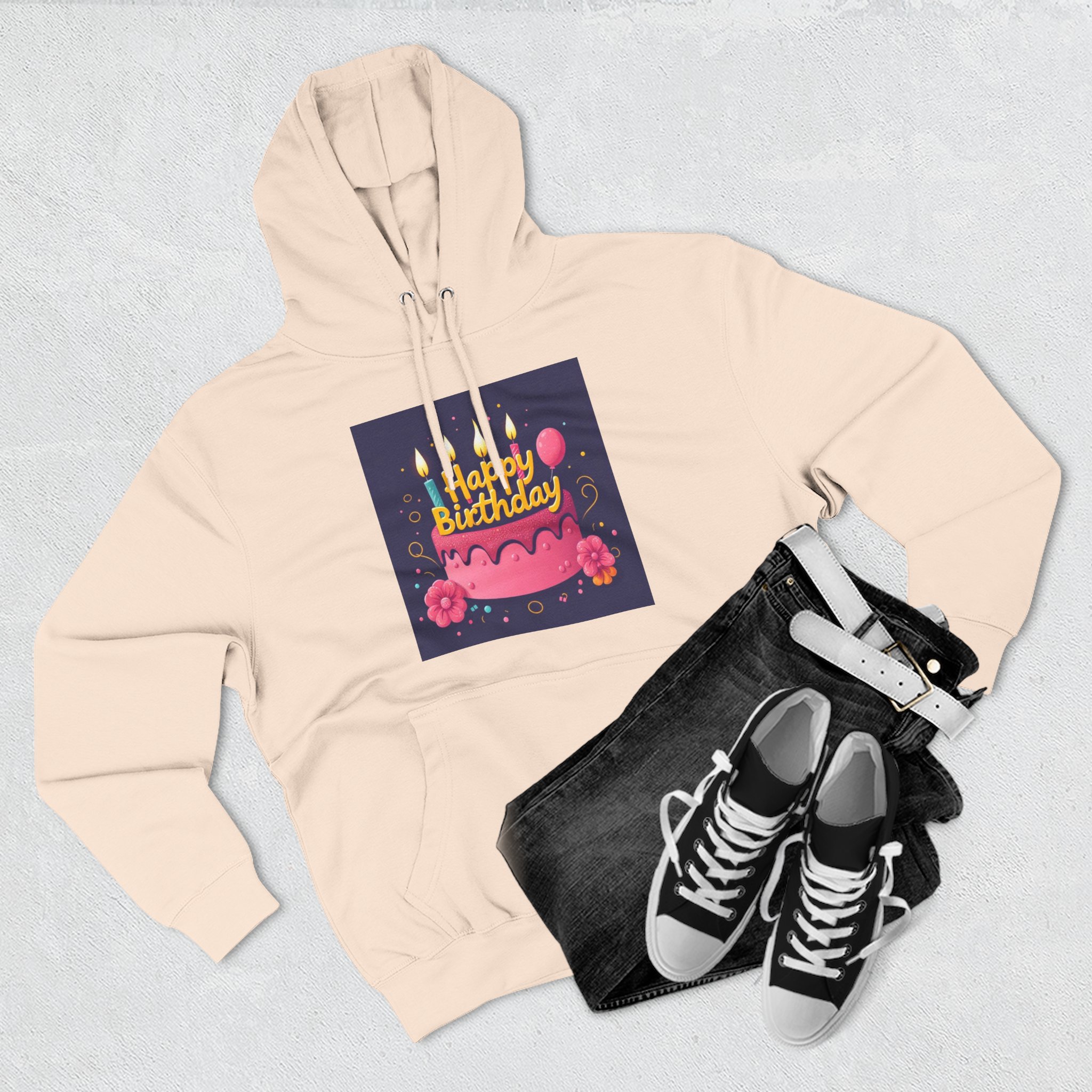 Happy Birthday Fleece Hoodie - Cozy Celebration Sweatshirt - Image 11