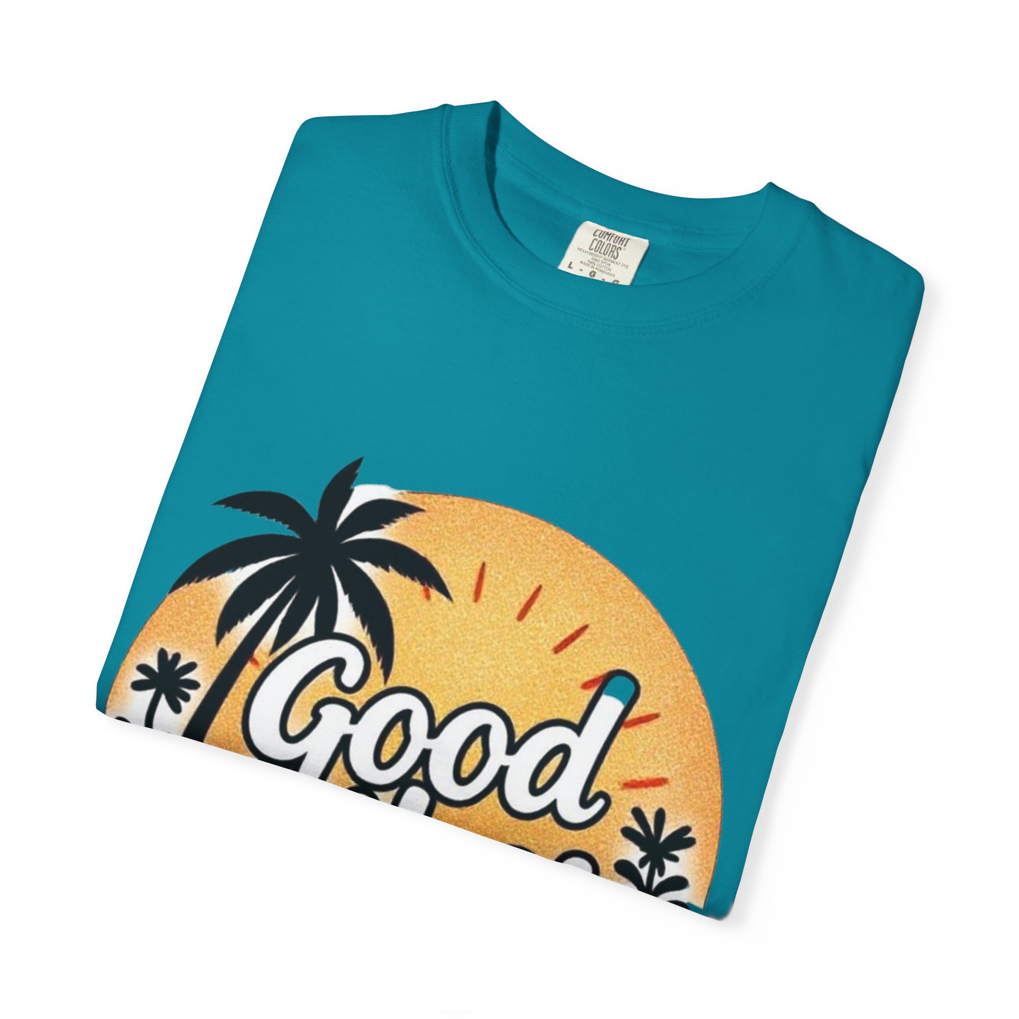 Good Vibes Unisex Garment-Dyed T-Shirt - Relaxed Summer Tee for Chill Days - Image 31