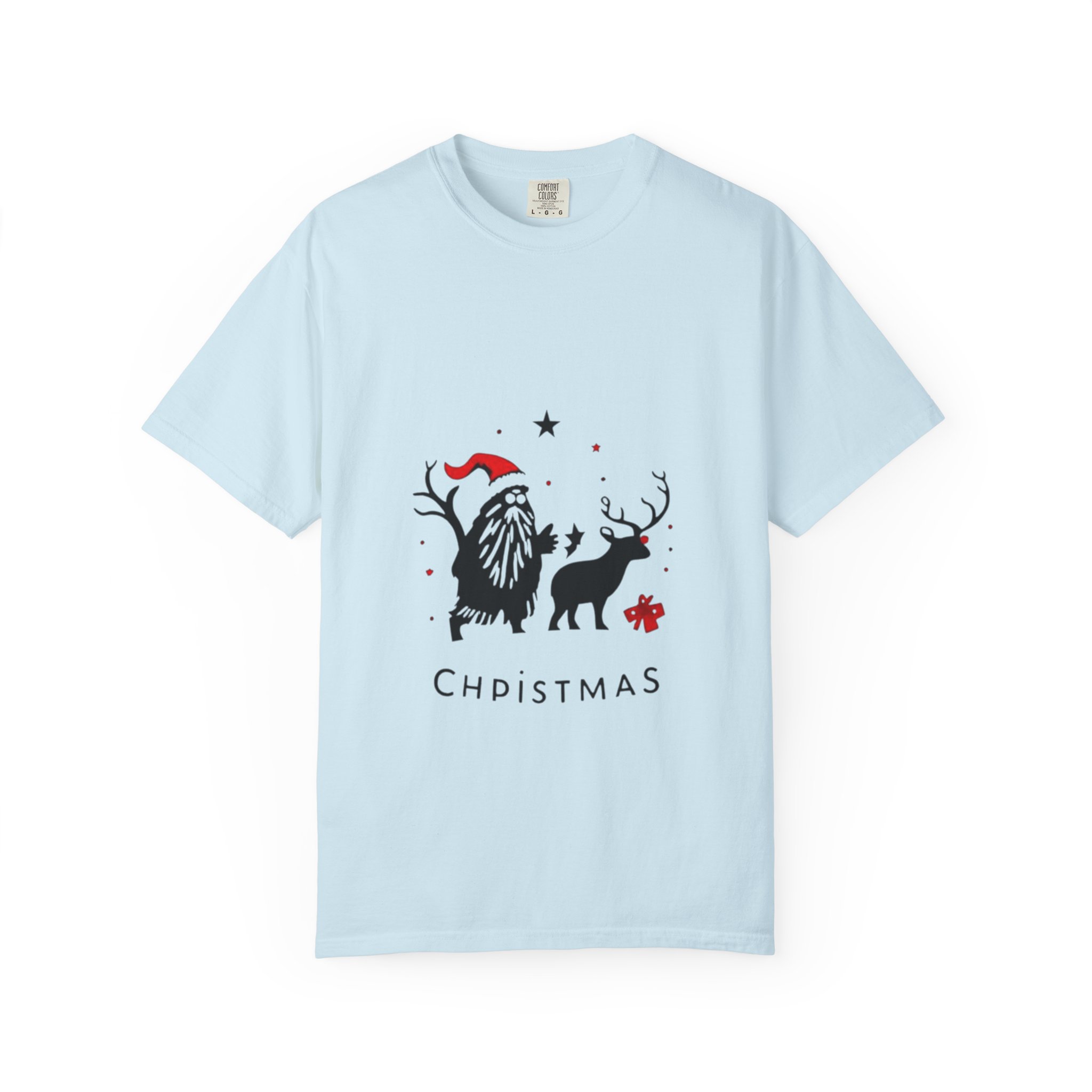 Festive Christmas T-Shirt with Santa and Reindeer - Image 21