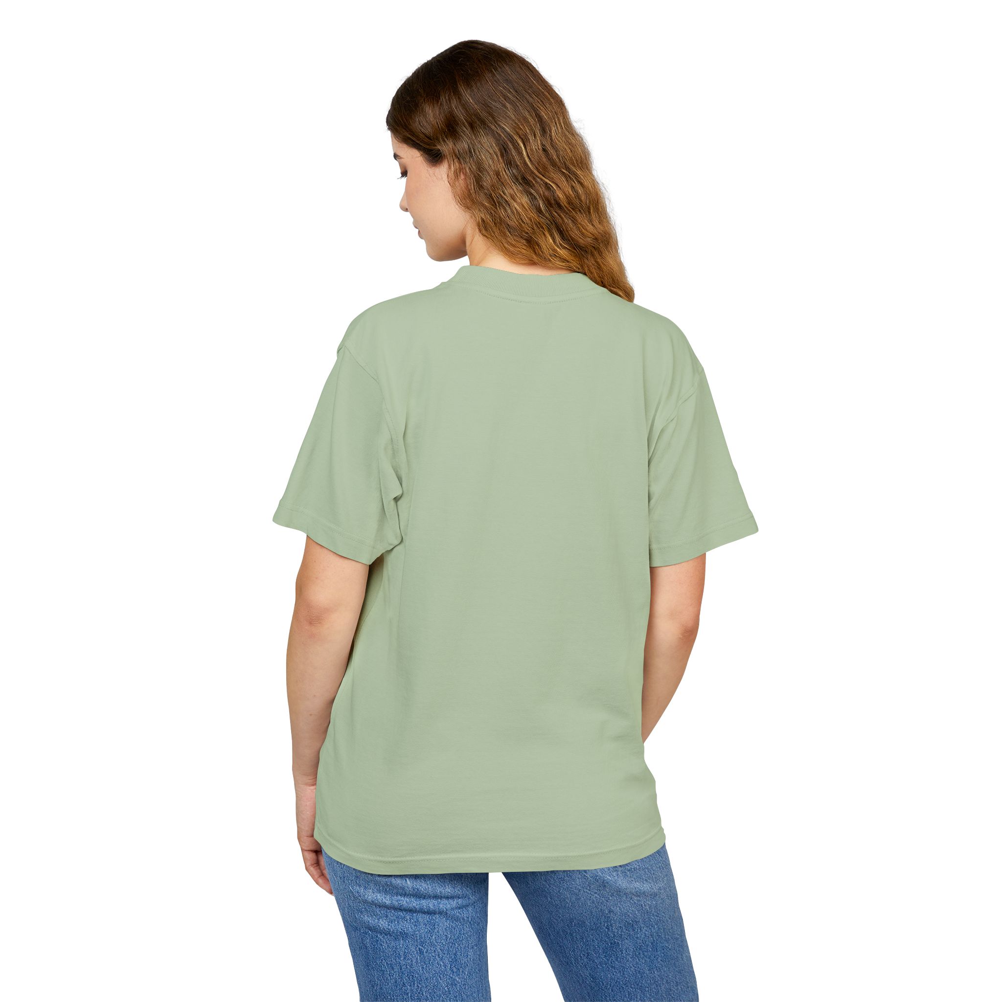 Urban Graphic Heavy Tee - Yellow Mandala Design - Image 16