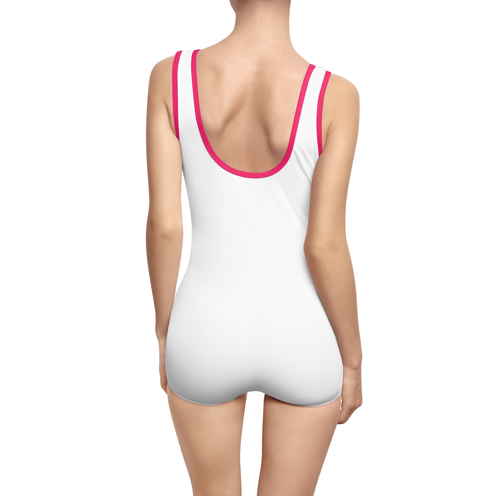 Retro Style Women's Swimsuit - 'Good Vibes' Design for Beach Days - Image 30