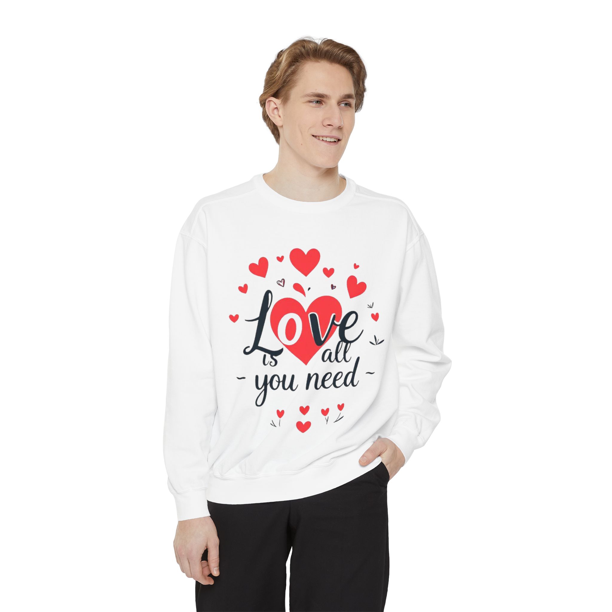Unisex Garment-Dyed Sweatshirt - Image 3
