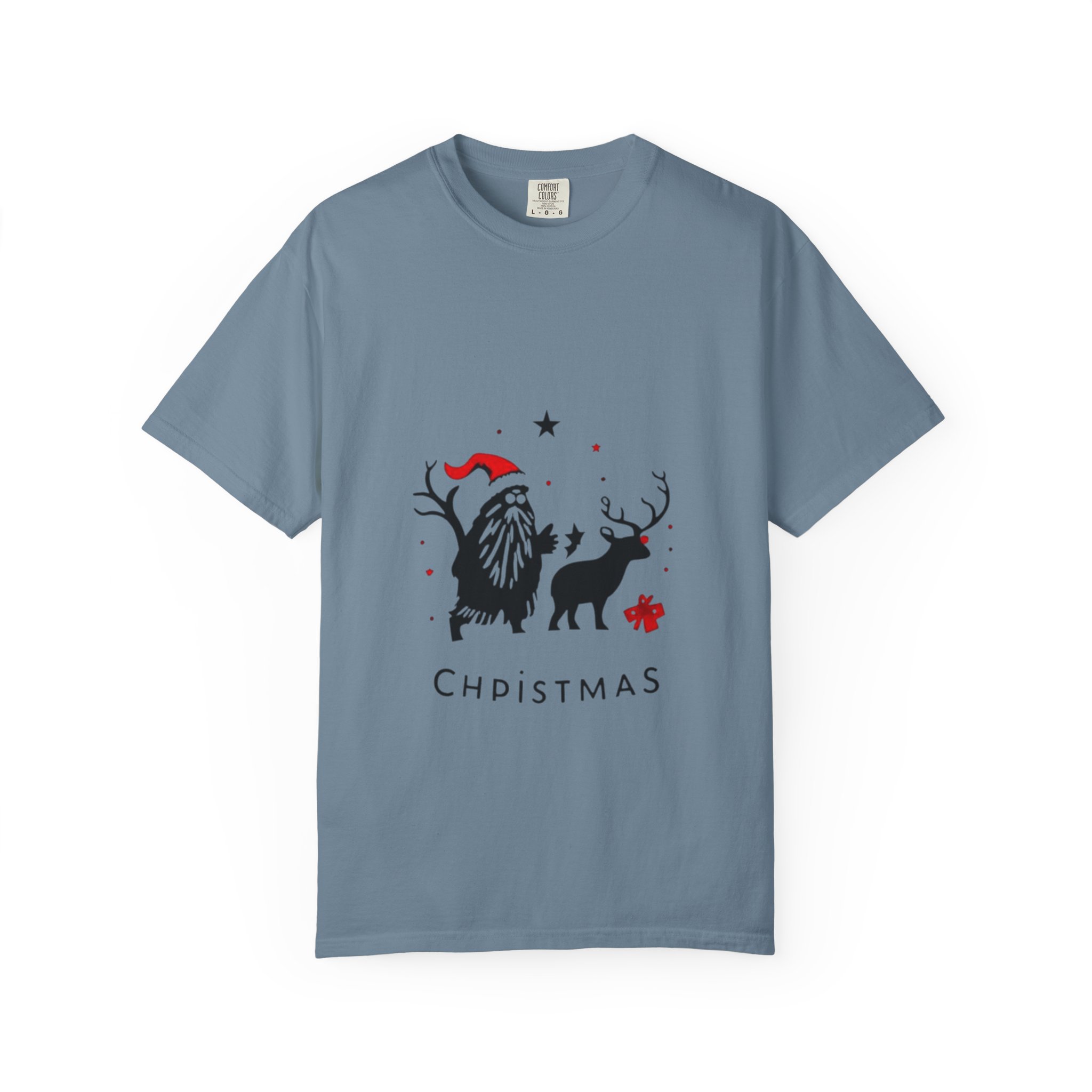 Festive Christmas T-Shirt with Santa and Reindeer - Image 33