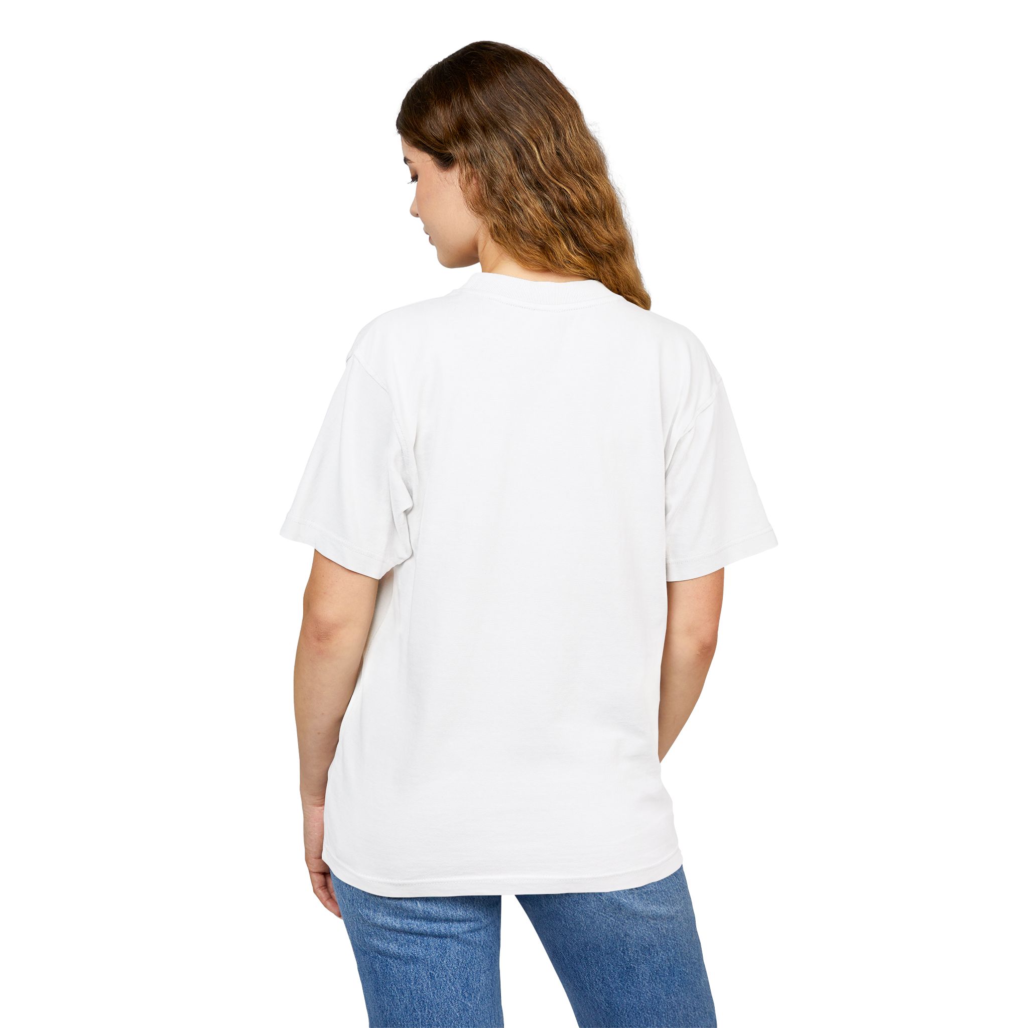 Urban Graphic Heavy Tee - Yellow Mandala Design - Image 4