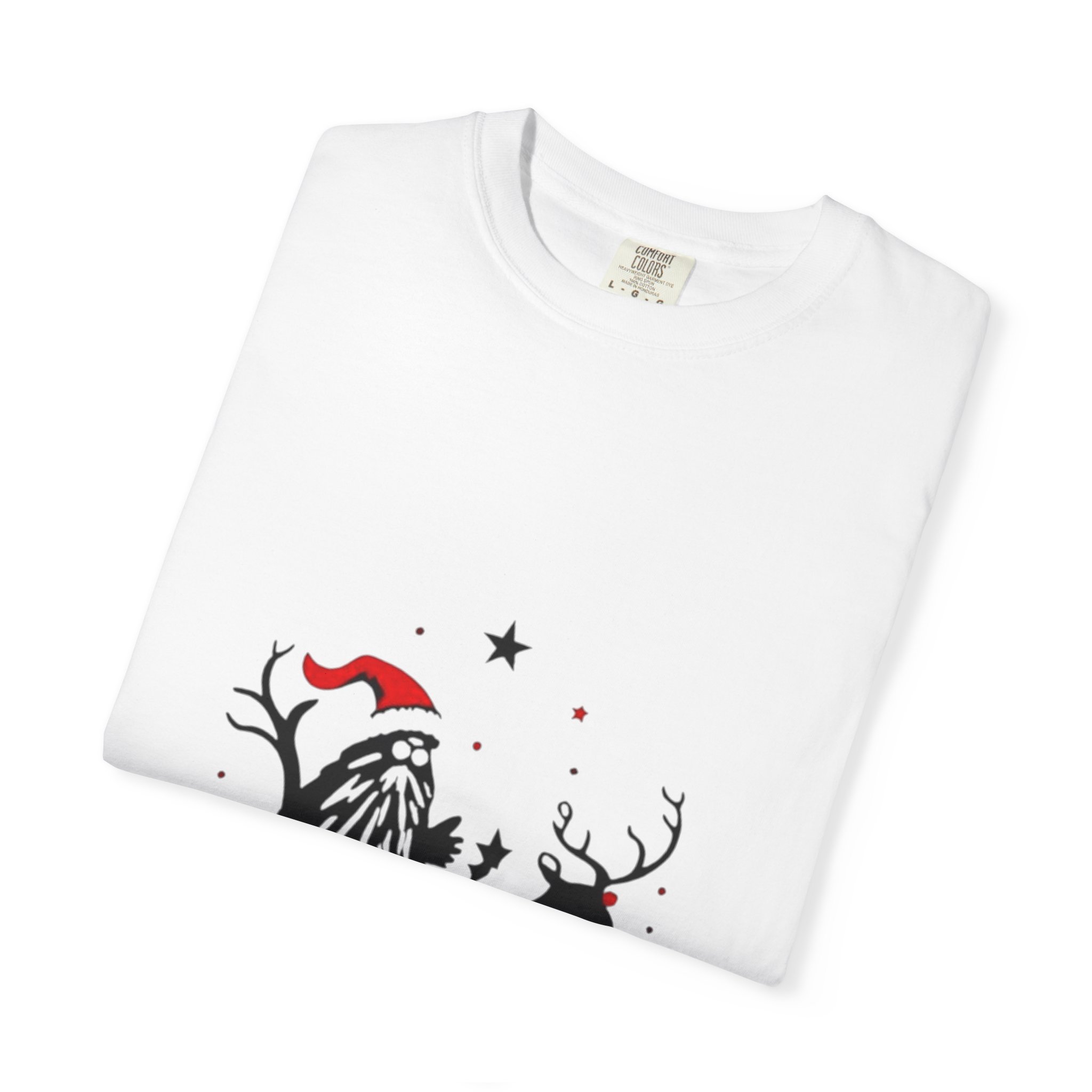 Festive Christmas T-Shirt with Santa and Reindeer - Image 3