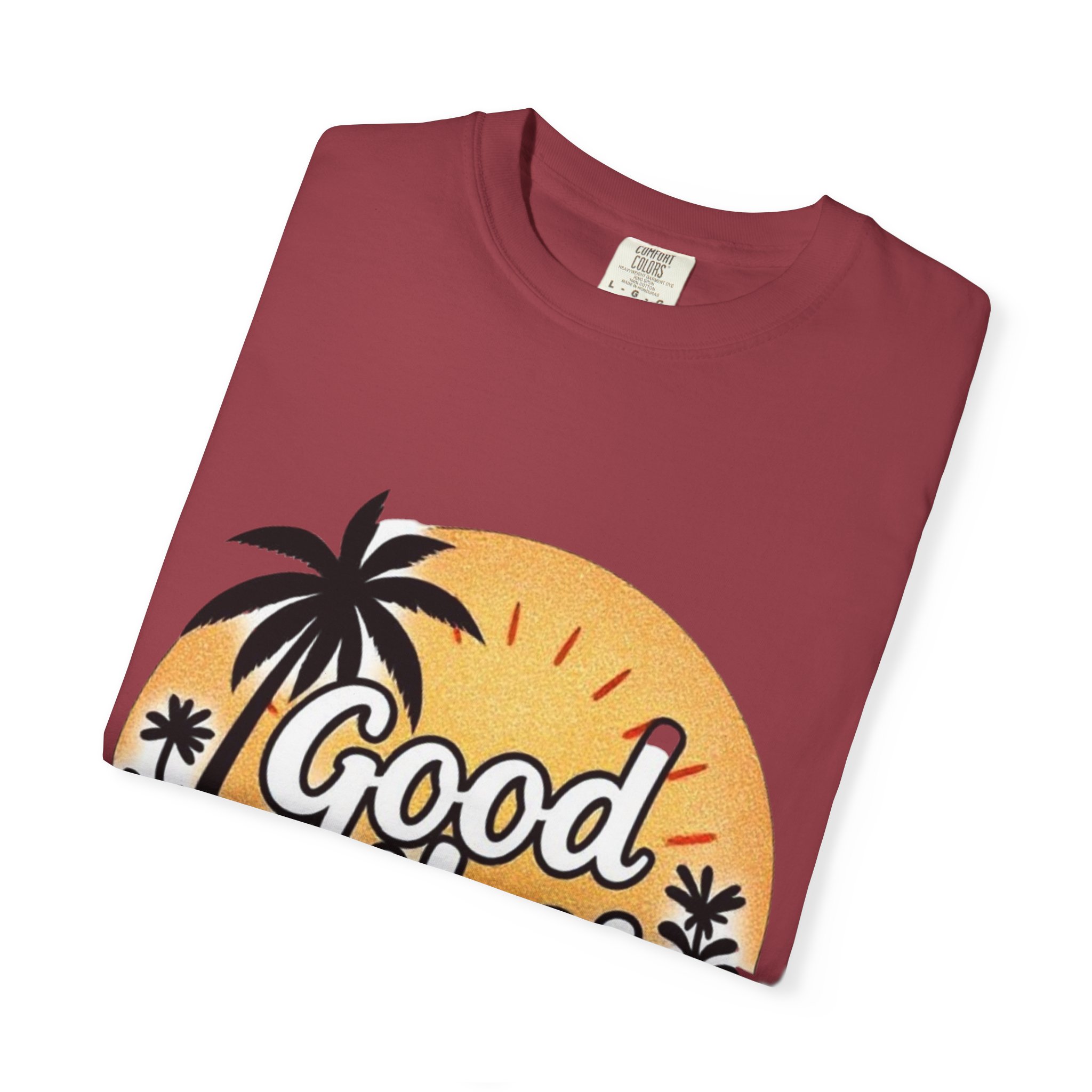 Good Vibes Unisex Garment-Dyed T-Shirt - Relaxed Summer Tee for Chill Days - Image 55