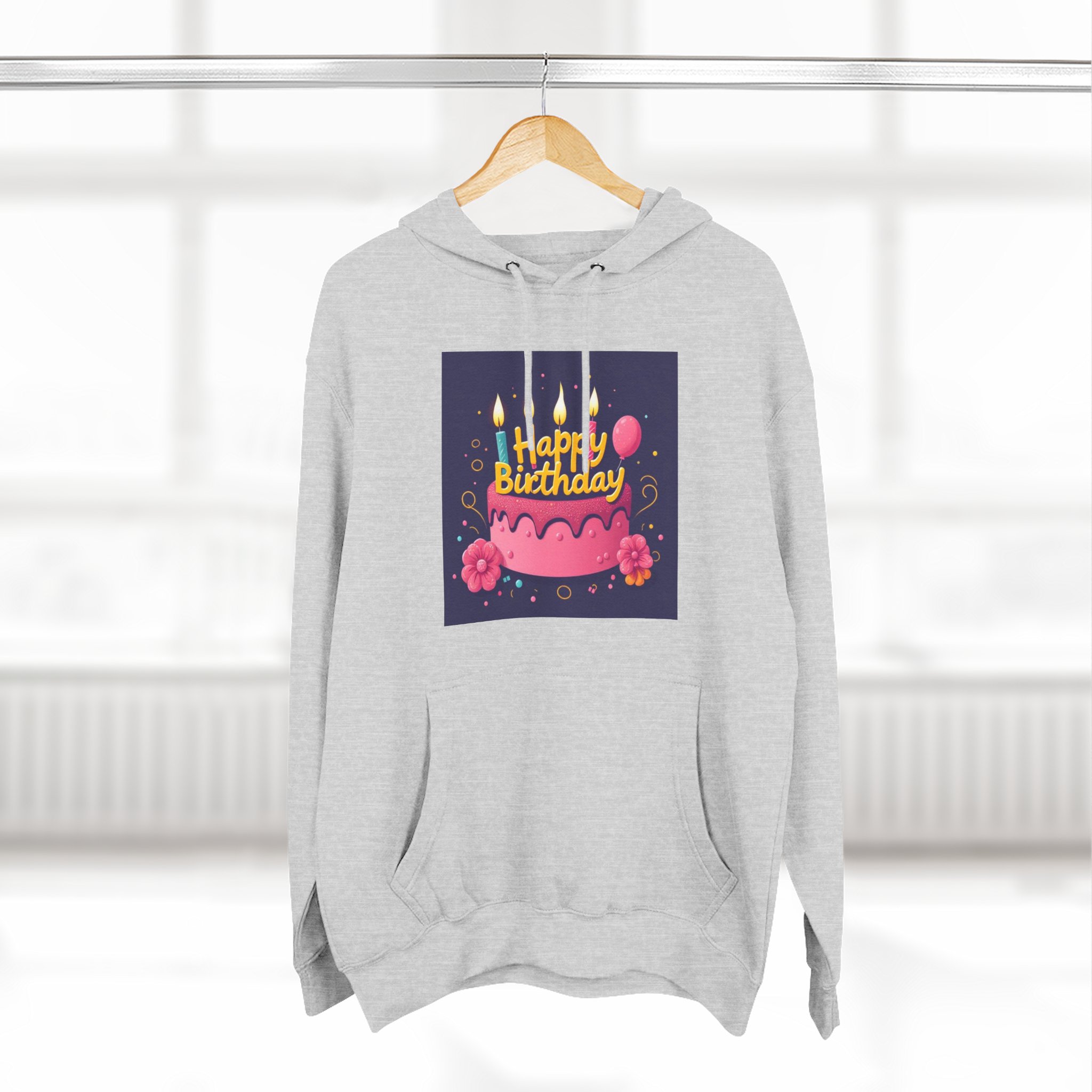 Happy Birthday Fleece Hoodie - Cozy Celebration Sweatshirt - Image 8