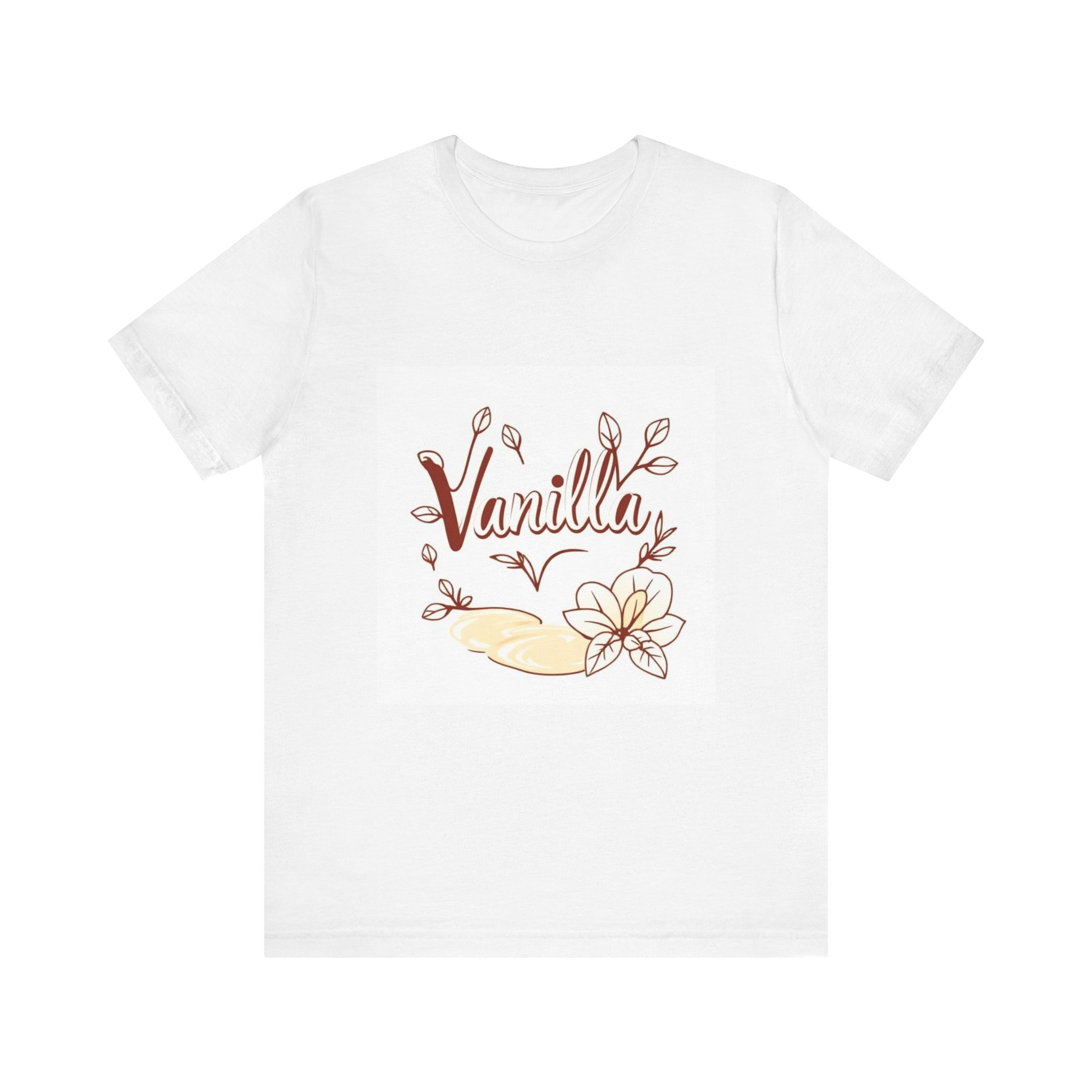 Vanilla Floral Short Sleeve Tee for Comfort and Style