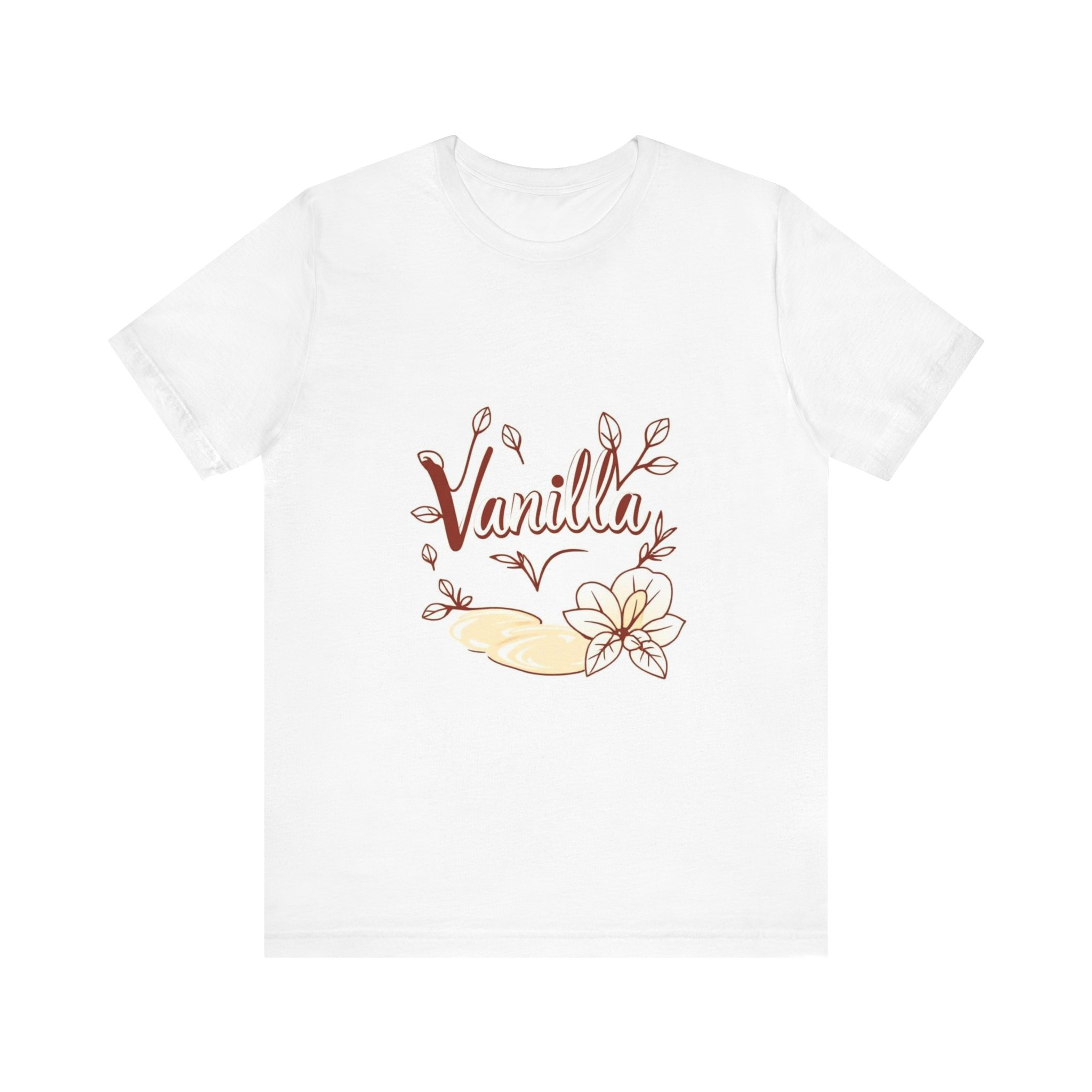 Vanilla Floral Short Sleeve Tee for Comfort and Style - Image 5