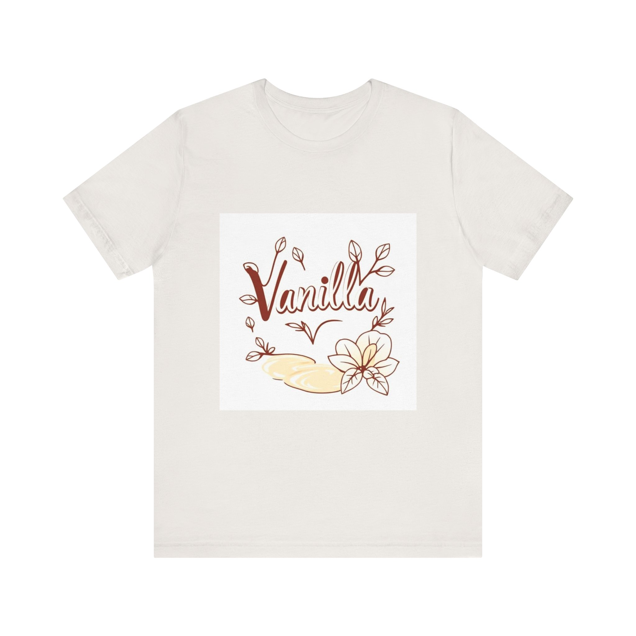 Vanilla Floral Short Sleeve Tee for Comfort and Style - Image 9