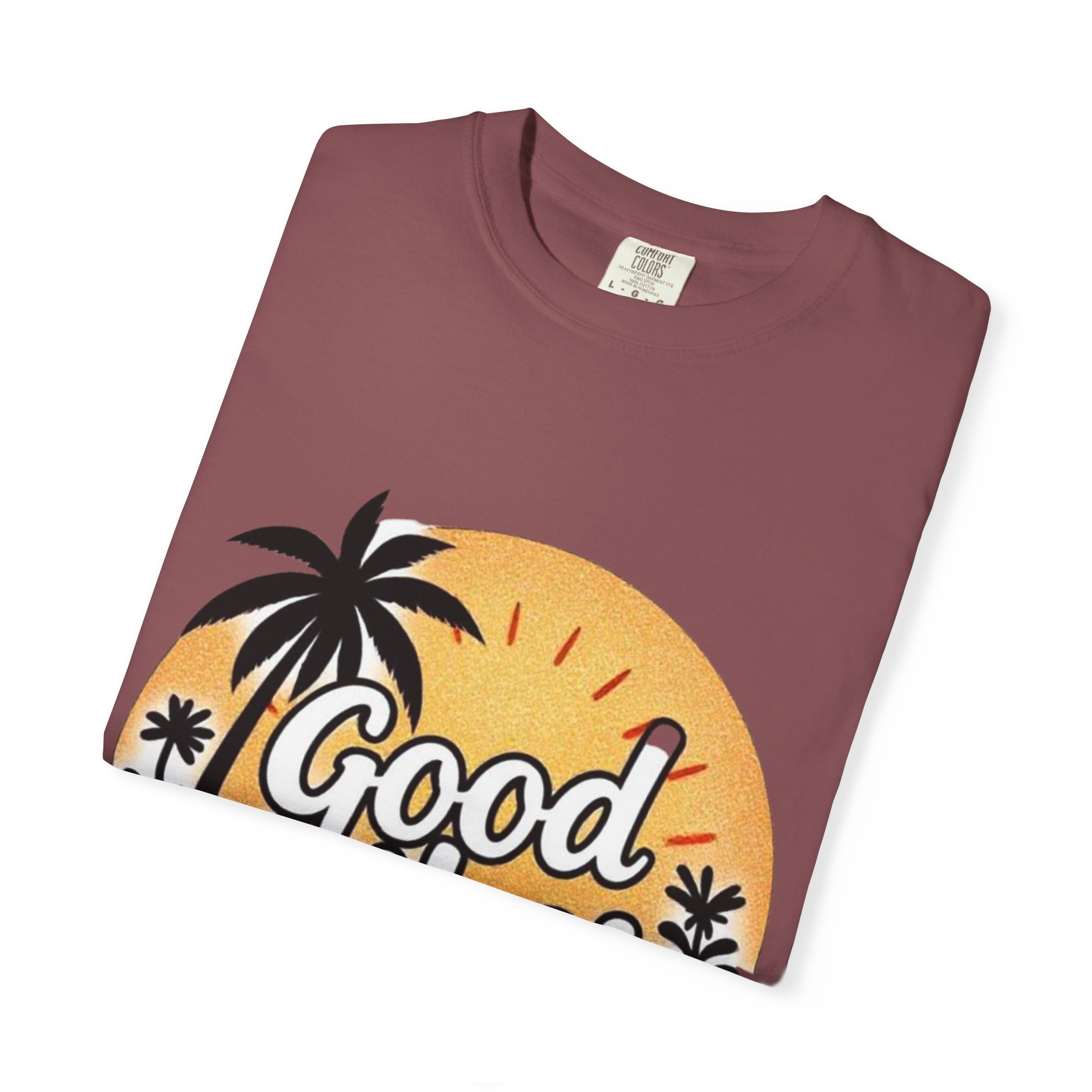 Good Vibes Unisex Garment-Dyed T-Shirt - Relaxed Summer Tee for Chill Days - Image 11