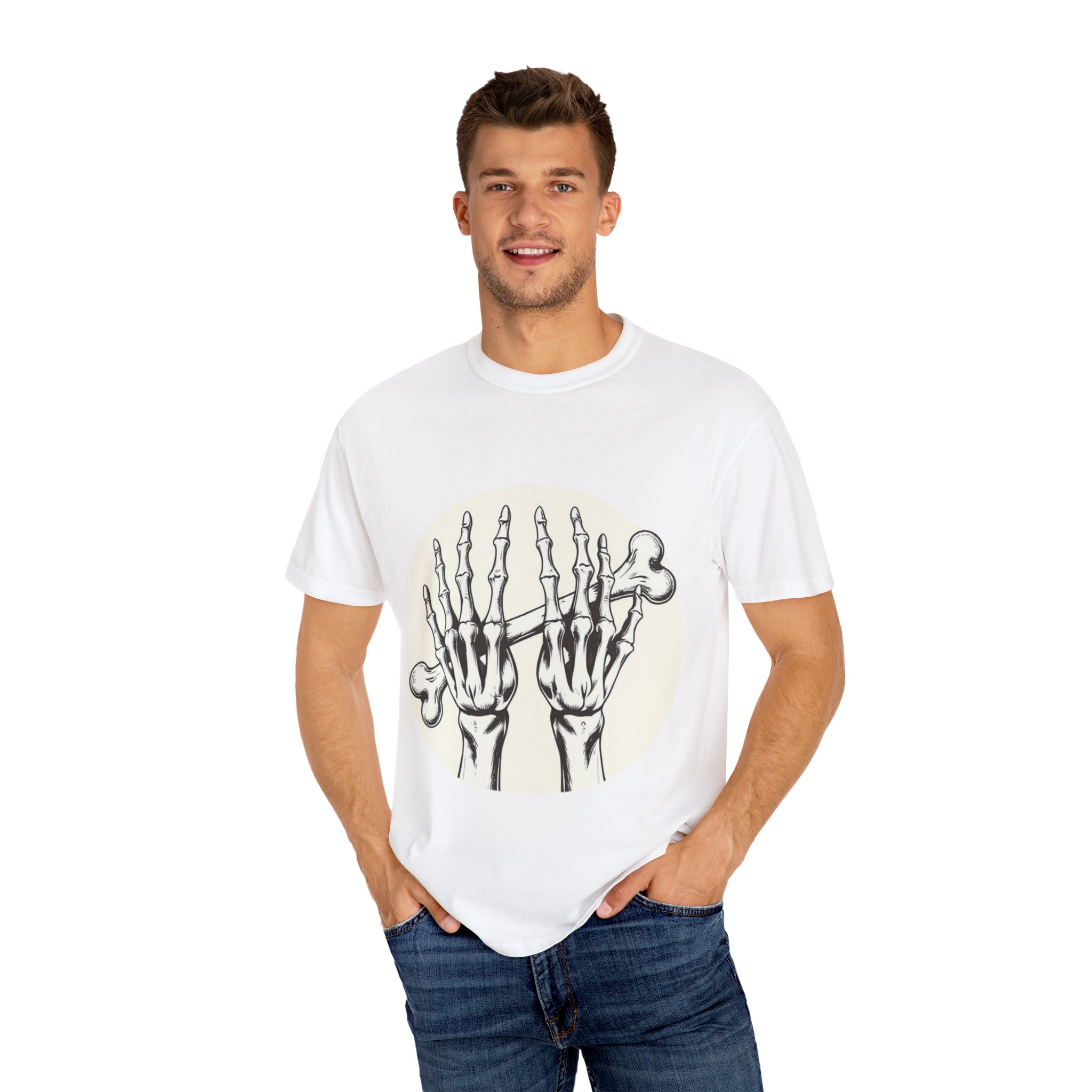 Skeleton Hands Unisex T-Shirt | Unique Graphic Tee for Halloween and Everyday Wear - Image 4