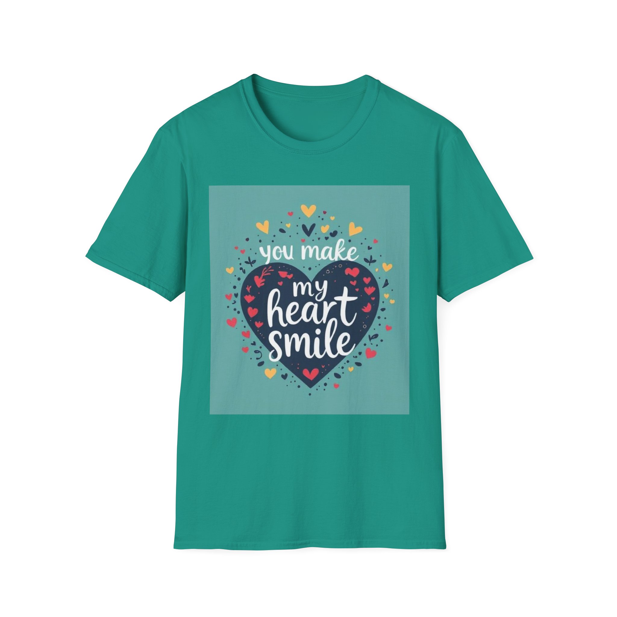 You Make My Heart Smile T-Shirt - Unisex Softstyle Tee for Couples and Friends - Image 5