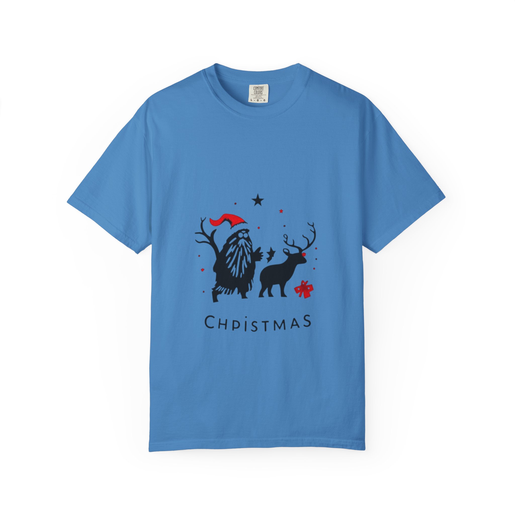 Festive Christmas T-Shirt with Santa and Reindeer - Image 37
