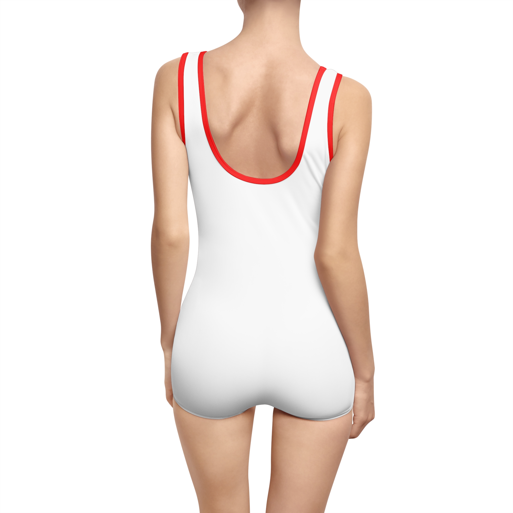 Retro Style Women's Swimsuit - 'Good Vibes' Design for Beach Days - Image 2