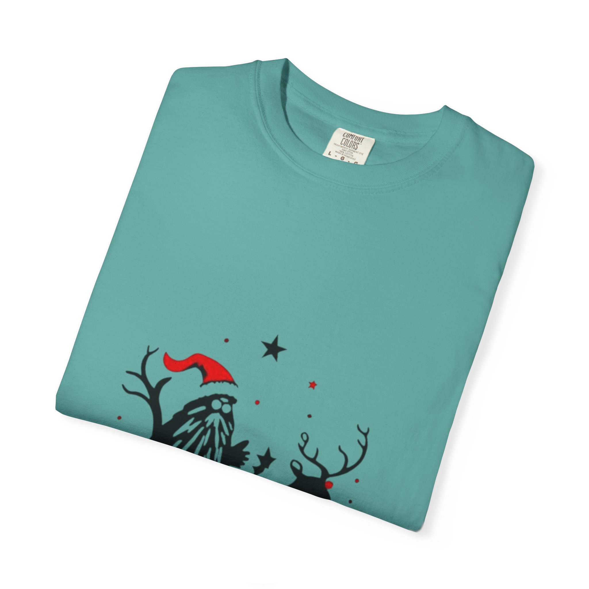 Festive Christmas T-Shirt with Santa and Reindeer - Image 19
