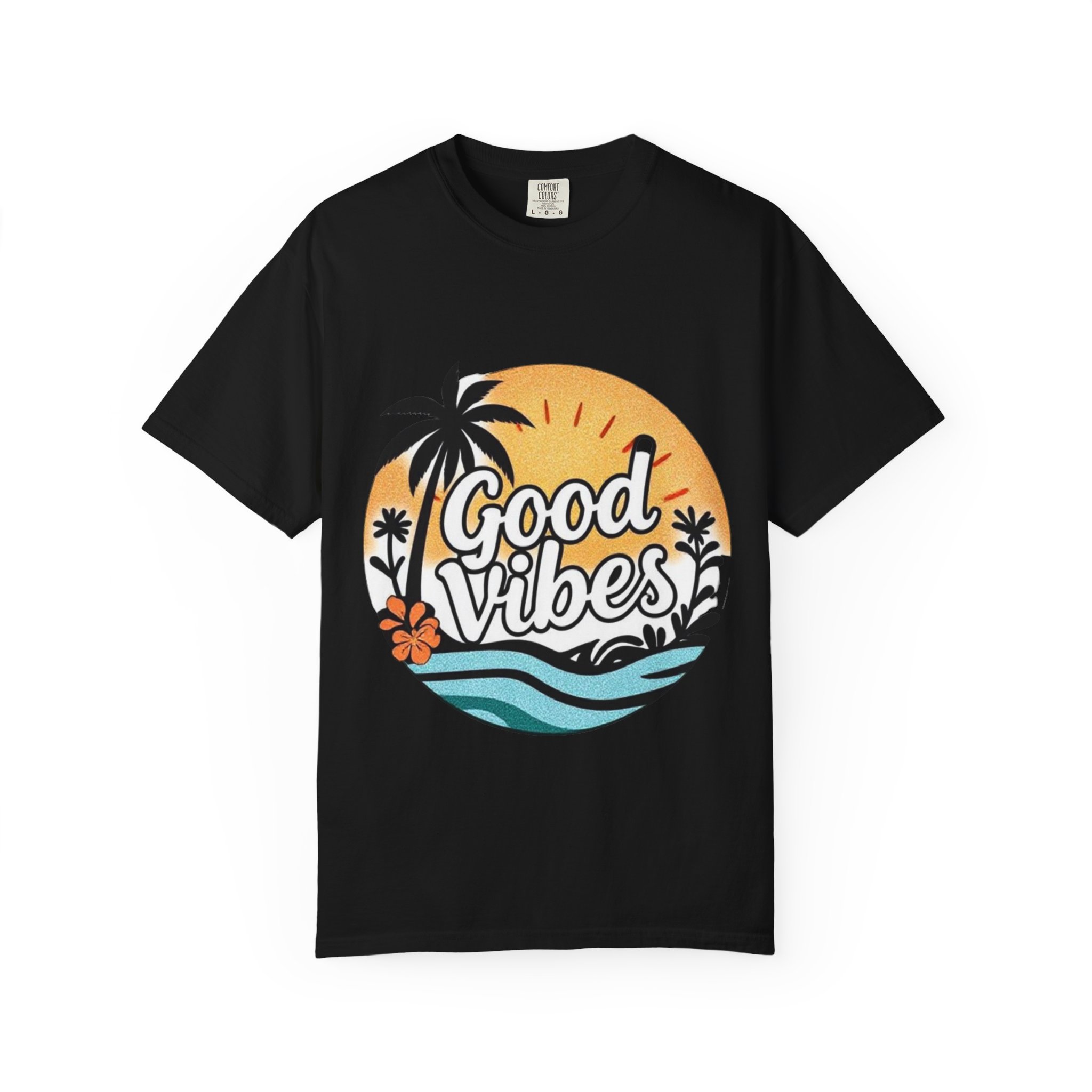 Good Vibes Unisex Garment-Dyed T-Shirt - Relaxed Summer Tee for Chill Days - Image 45