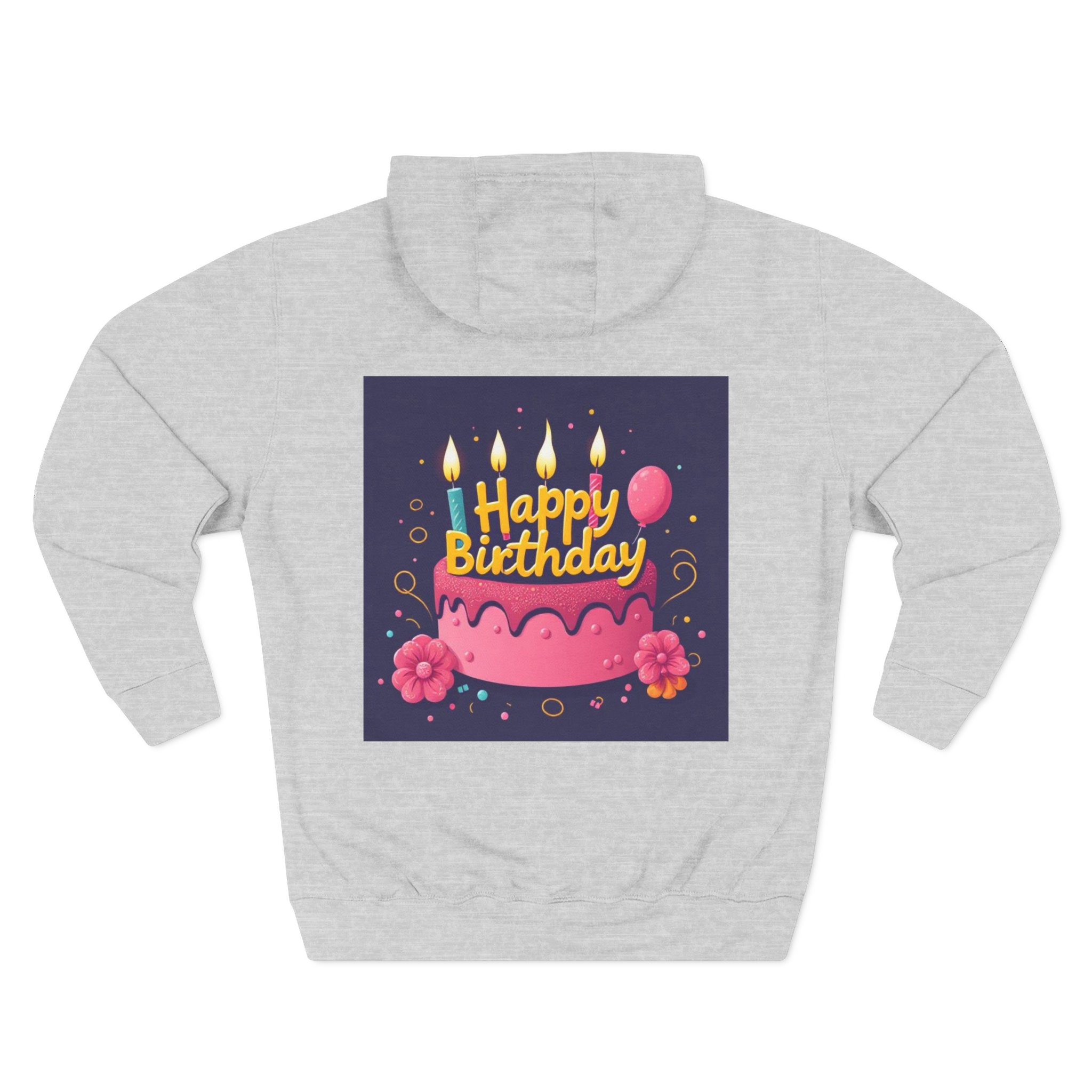 Happy Birthday Fleece Hoodie - Cozy Celebration Sweatshirt - Image 6