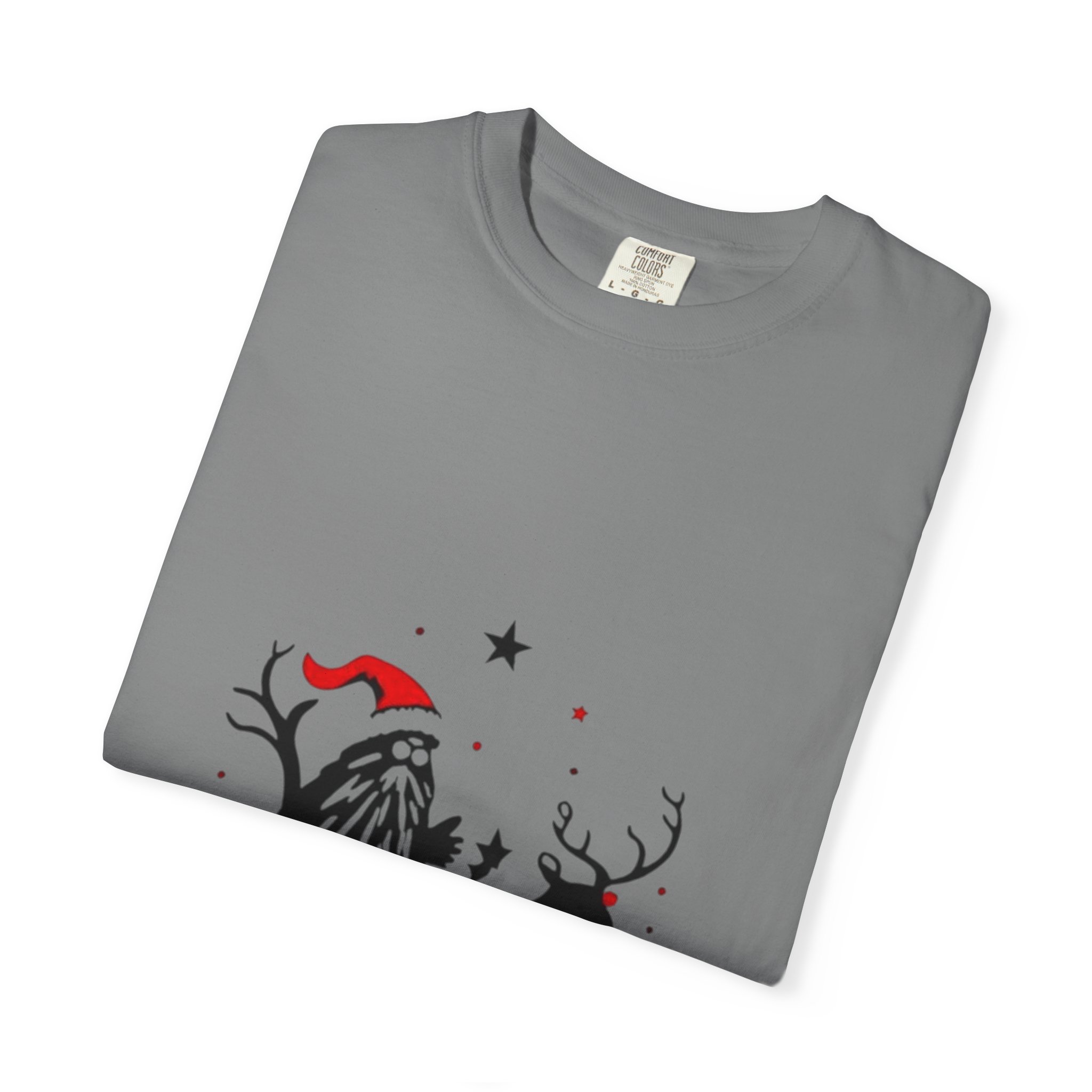 Festive Christmas T-Shirt with Santa and Reindeer - Image 7