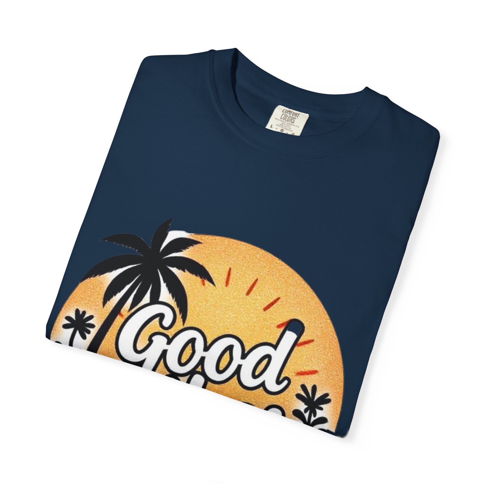Good Vibes Unisex Garment-Dyed T-Shirt - Relaxed Summer Tee for Chill Days - Image 39