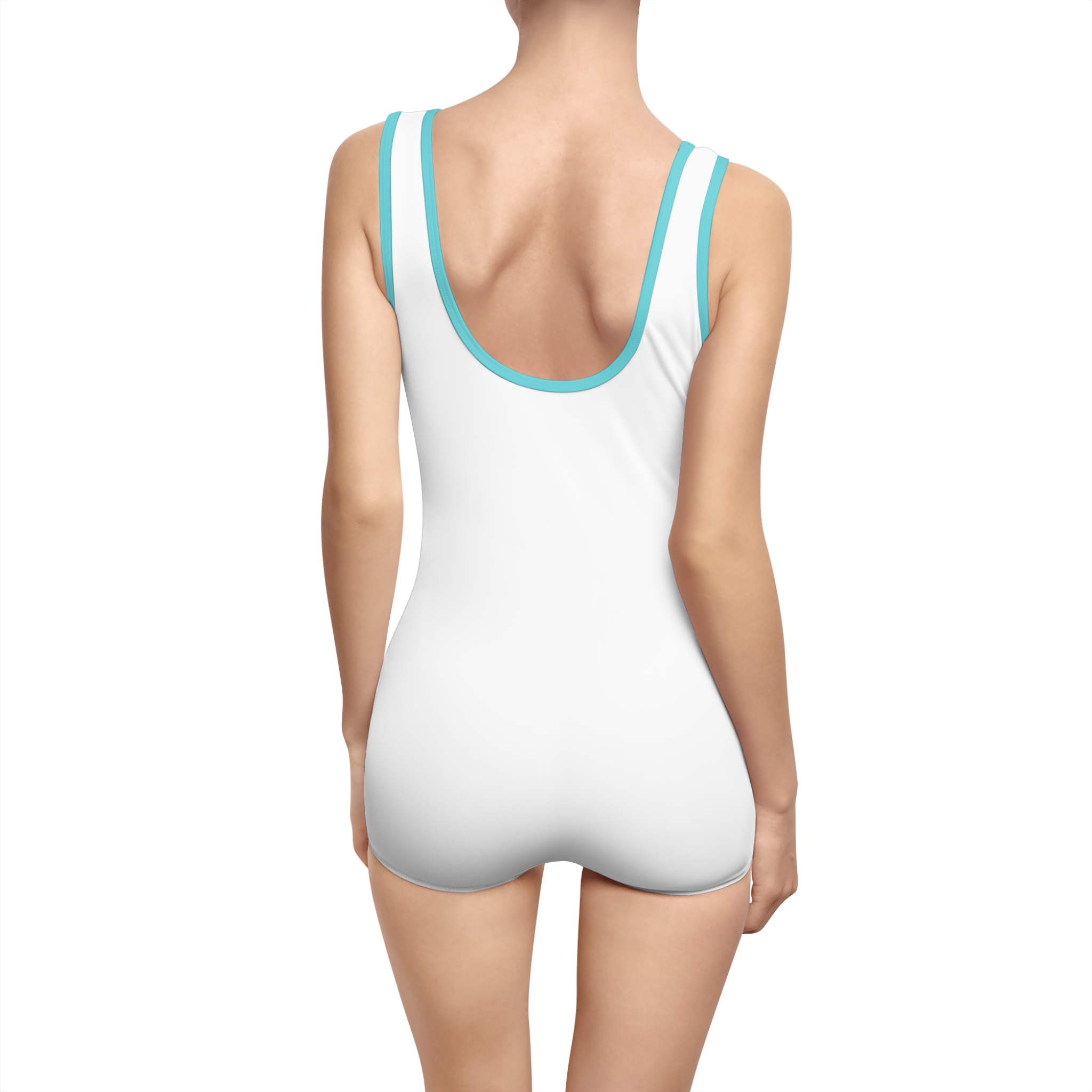 Retro Style Women's Swimsuit - 'Good Vibes' Design for Beach Days - Image 18