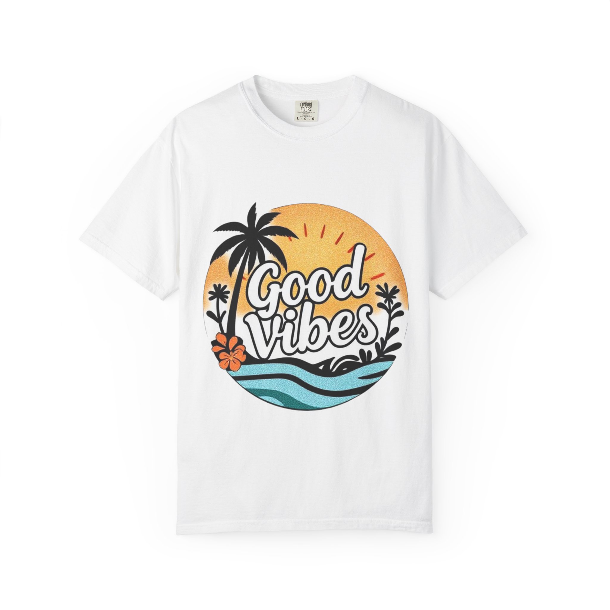 Good Vibes Unisex Garment-Dyed T-Shirt - Relaxed Summer Tee for Chill Days