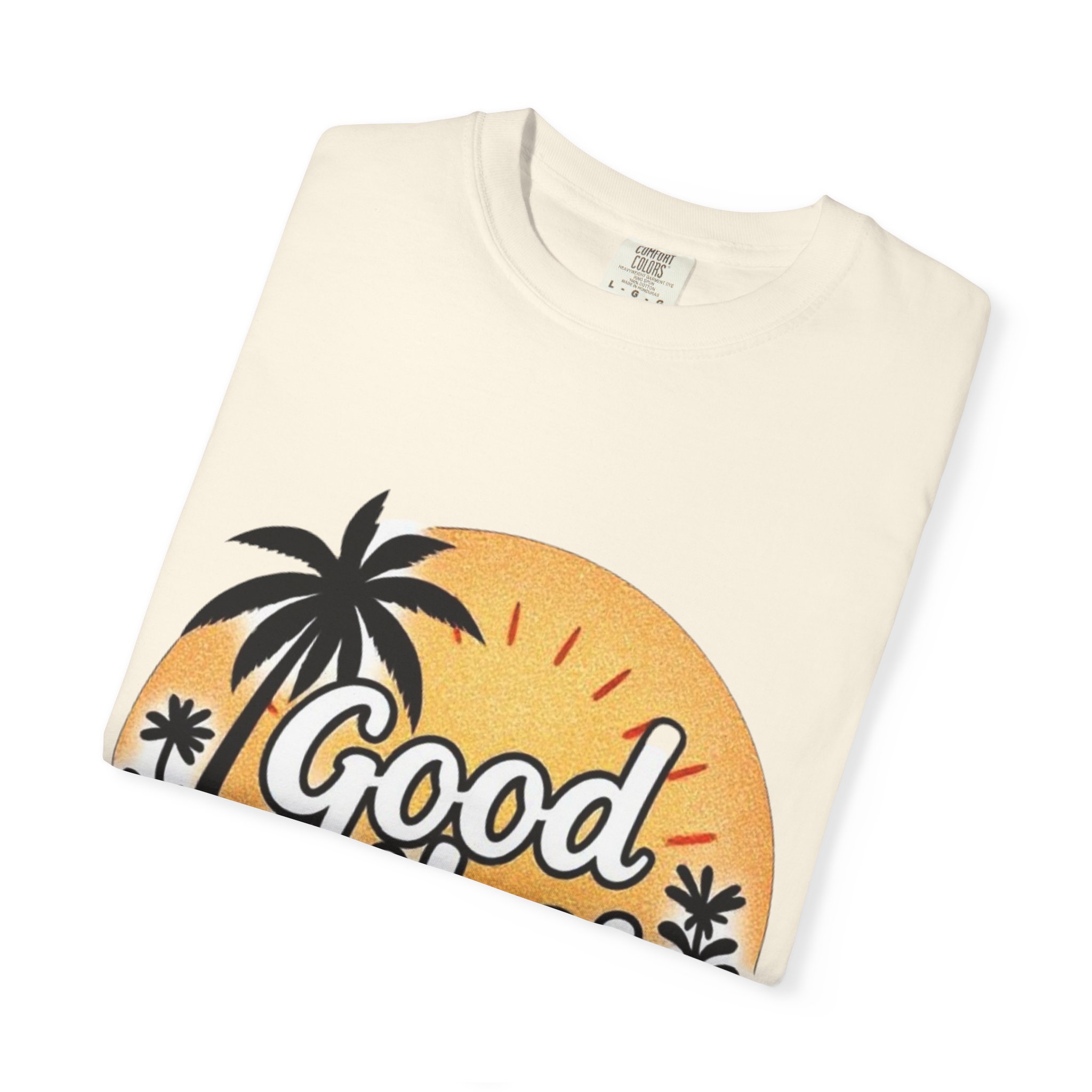 Good Vibes Unisex Garment-Dyed T-Shirt - Relaxed Summer Tee for Chill Days - Image 15