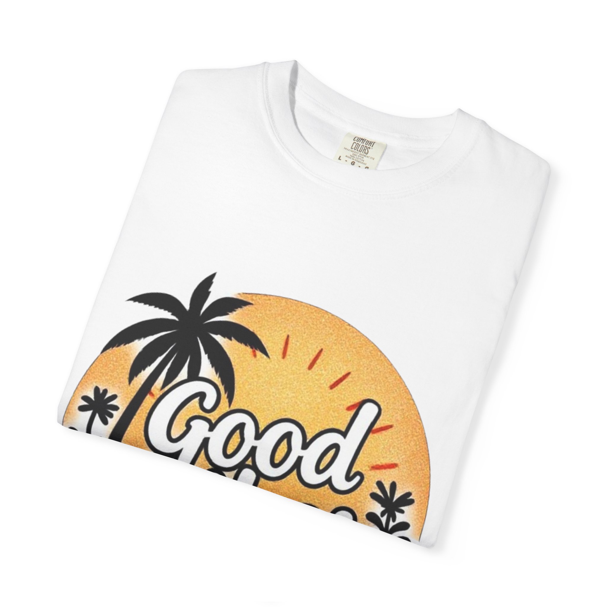 Good Vibes Unisex Garment-Dyed T-Shirt - Relaxed Summer Tee for Chill Days - Image 3