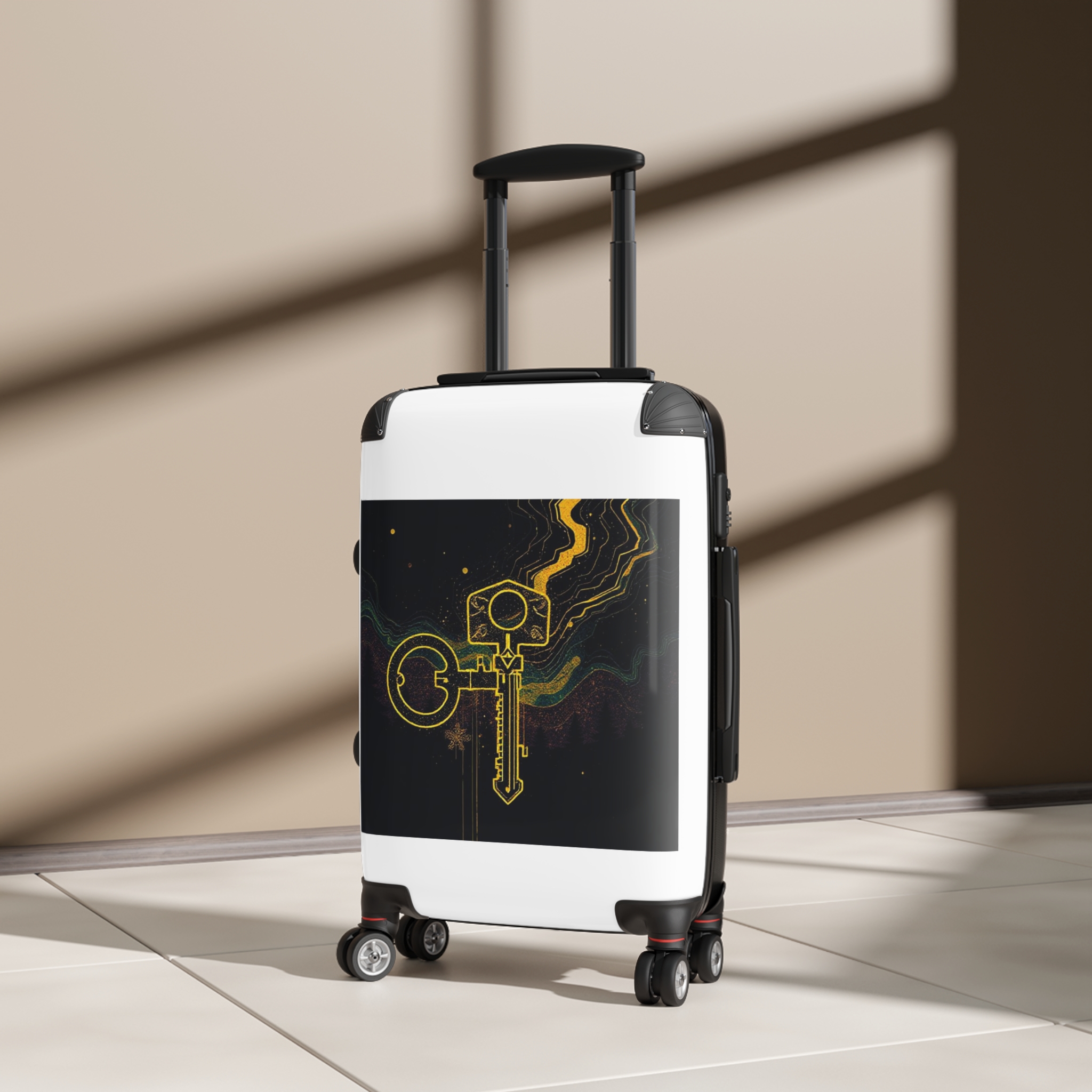 Key to Adventure Carry-On Suitcase with Unique Design - Image 4