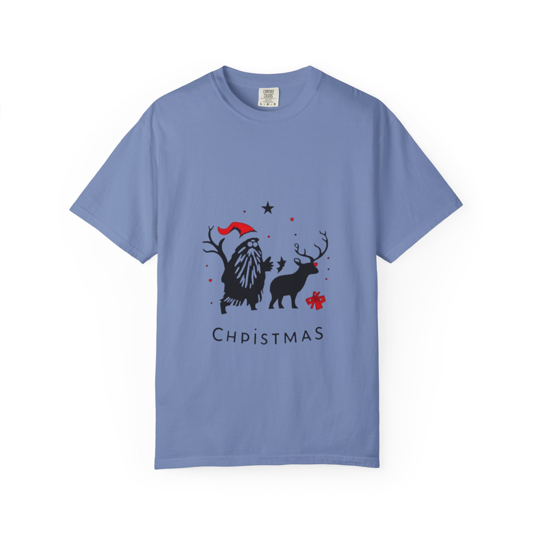 Festive Christmas T-Shirt with Santa and Reindeer - Image 25