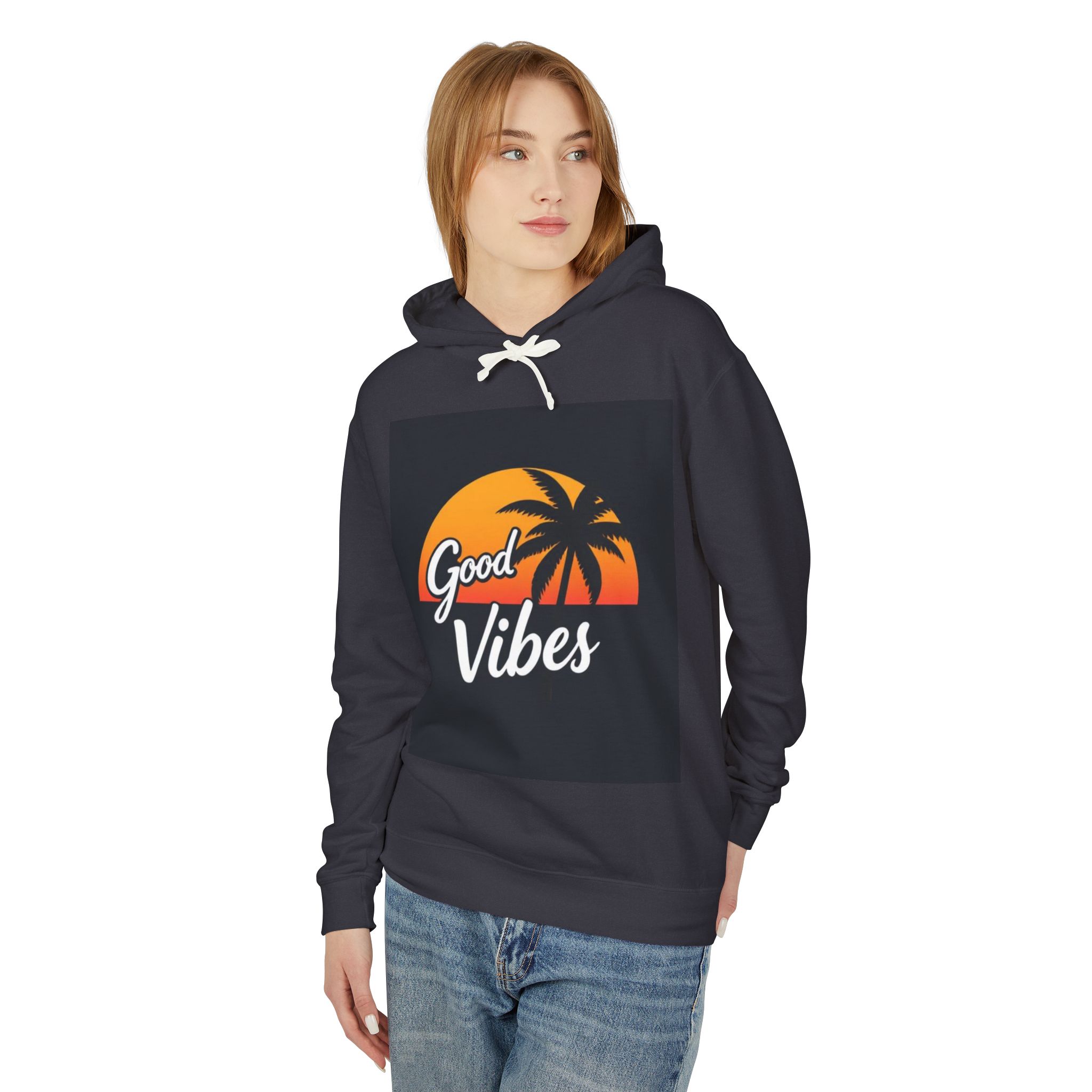 Unisex Lightweight Hooded Sweatshirt - Image 3