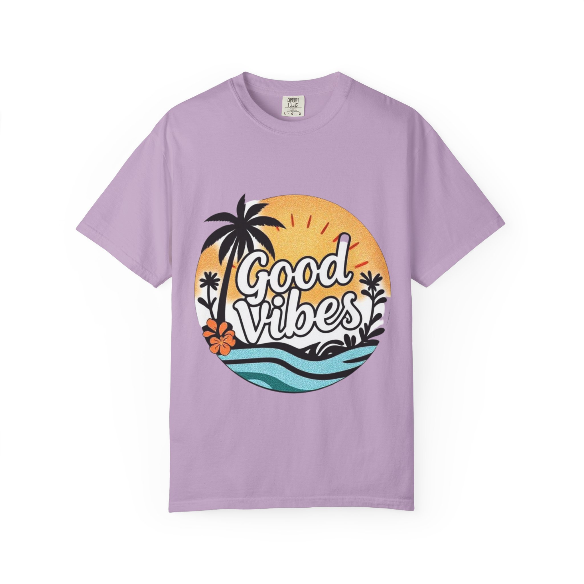 Good Vibes Unisex Garment-Dyed T-Shirt - Relaxed Summer Tee for Chill Days - Image 49